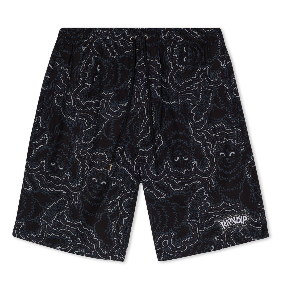 RIPNDIP Big Pussy Energy Swim Shorts (Black)