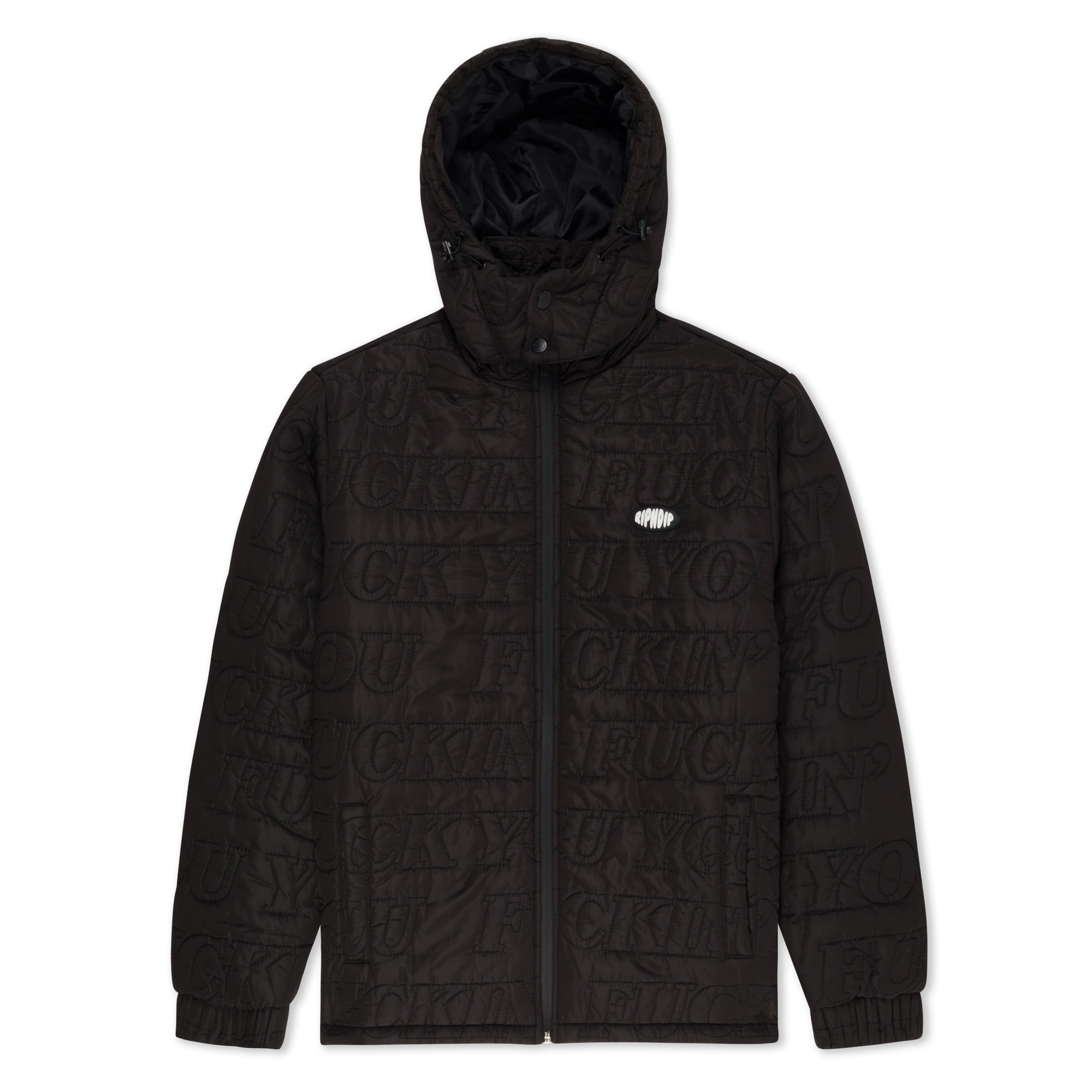 RIPNDIP Fuckin Fuck Puffer Jacket (Black)