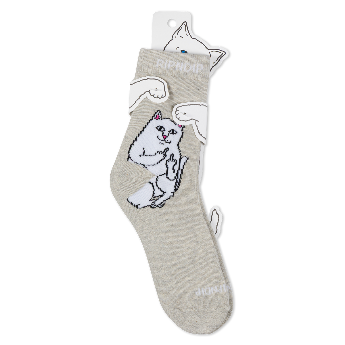 RIPNDIP Lord Nermal Mid Socks (Ash Heather)