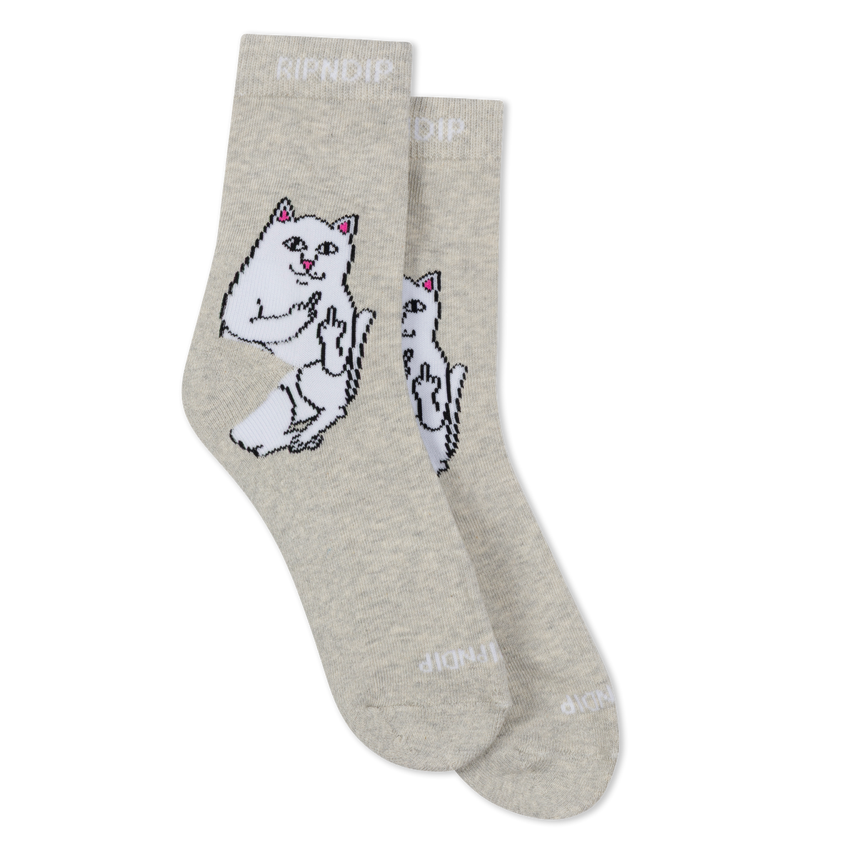 RIPNDIP Lord Nermal Mid Socks (Ash Heather)