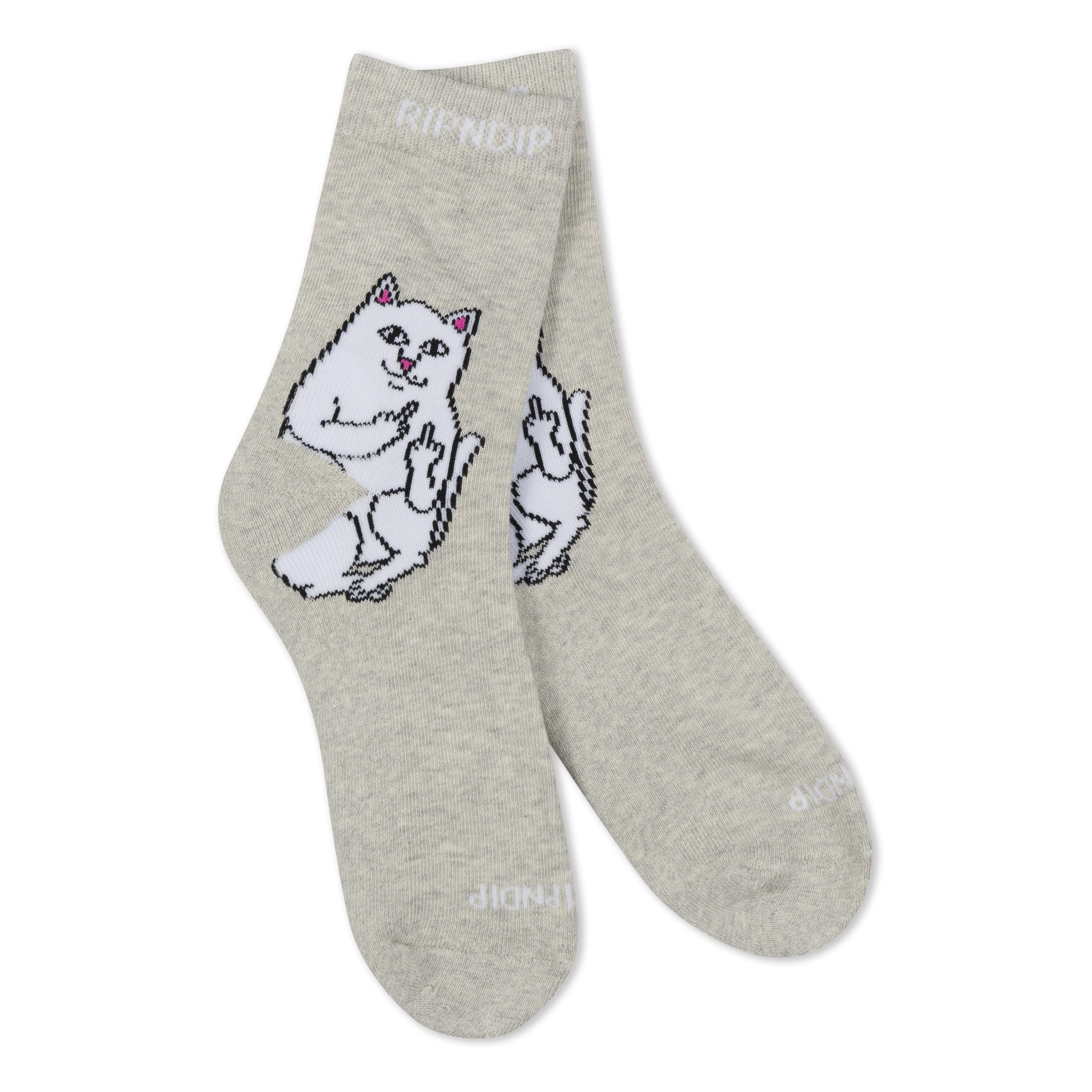 RIPNDIP Lord Nermal Mid Socks (Ash Heather)