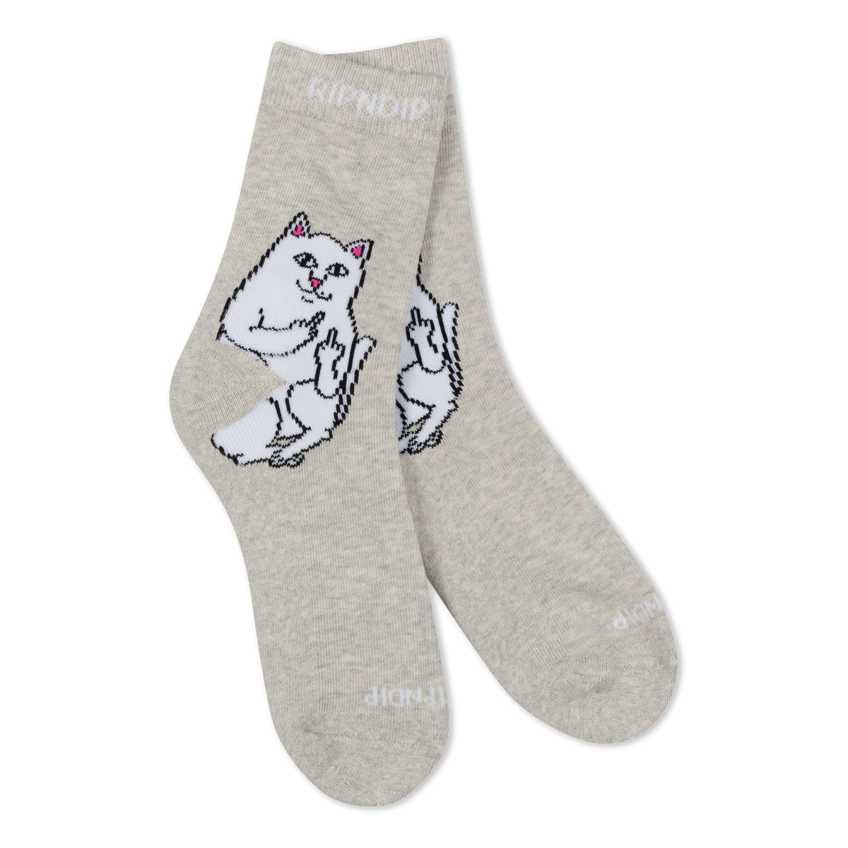 RIPNDIP Lord Nermal Mid Socks (Ash Heather)