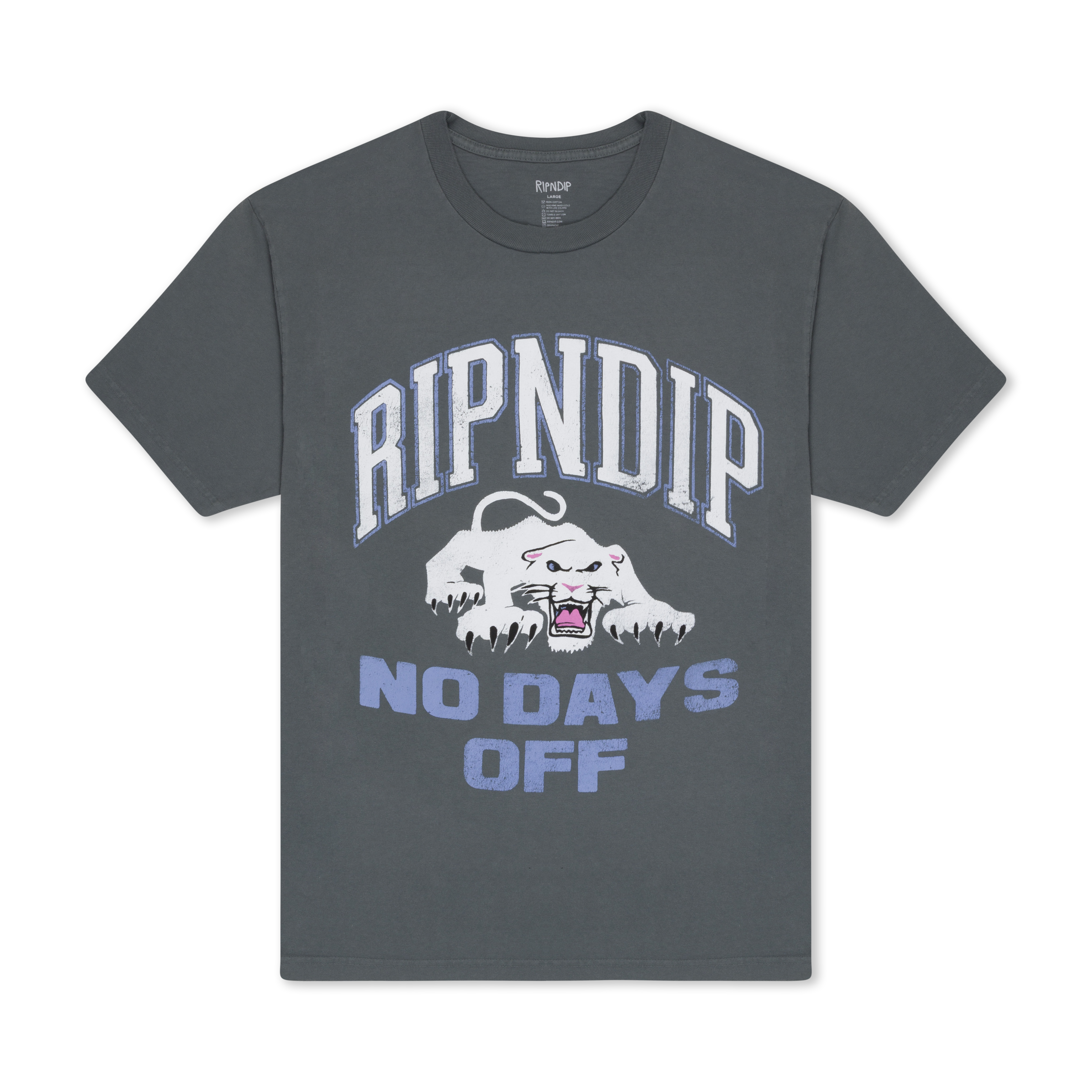 RIPNDIP White Panther Tee (Charcoal)