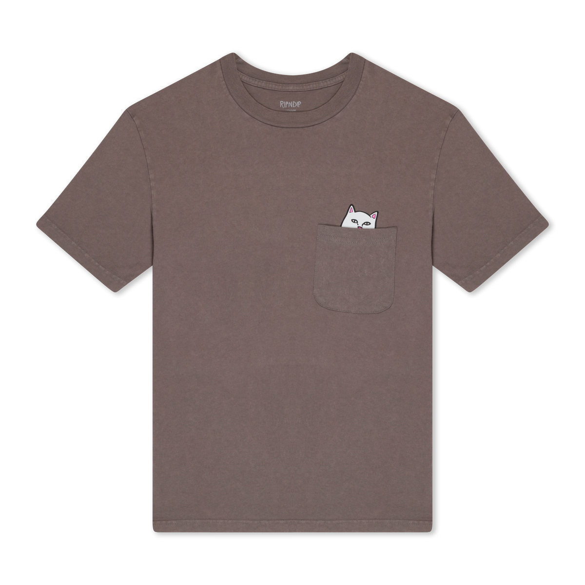 RIPNDIP Lord Nermal Pocket Tee (Tan Mineral Wash)