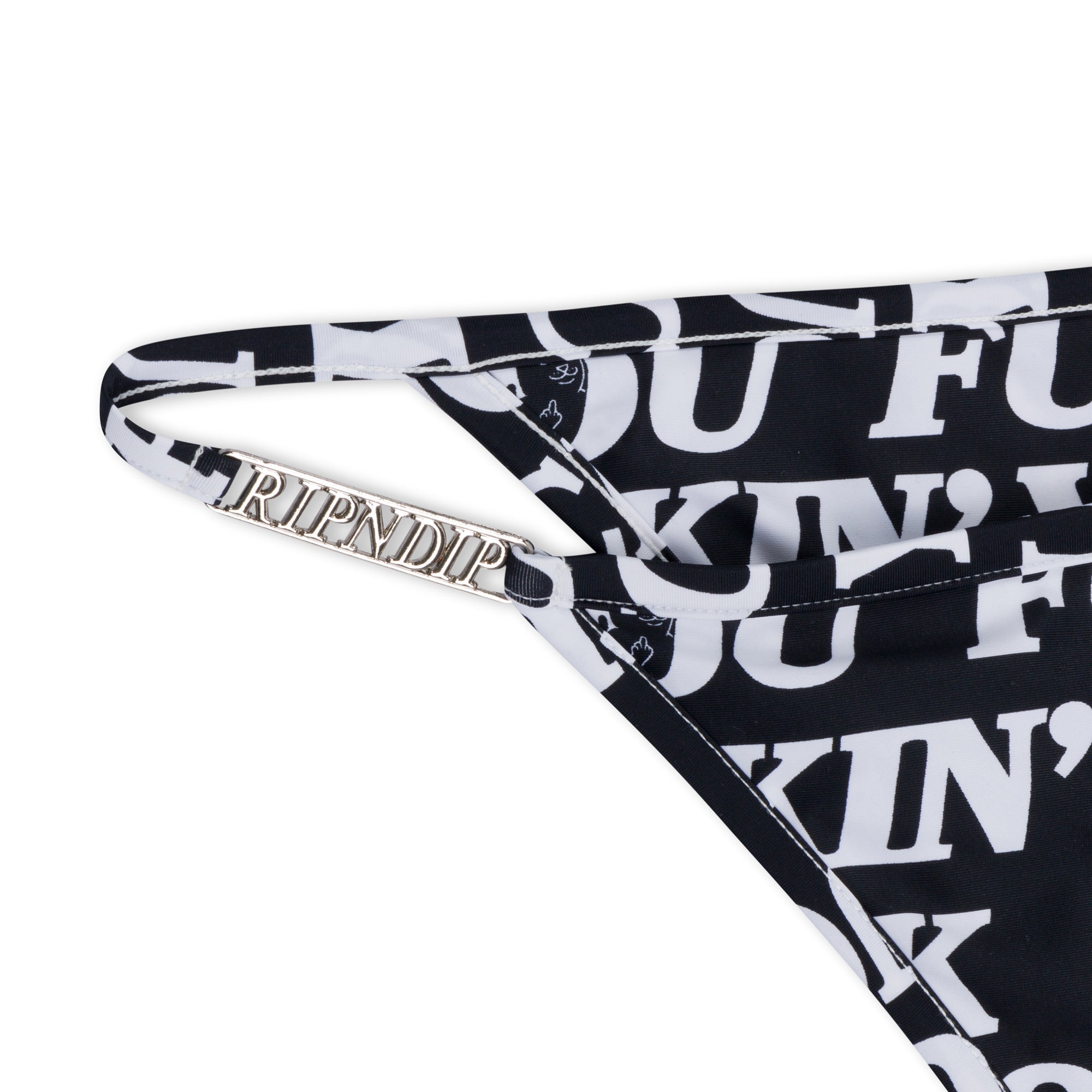 RIPNDIP Fuckin Fuck 2 Piece Bikini (Black)