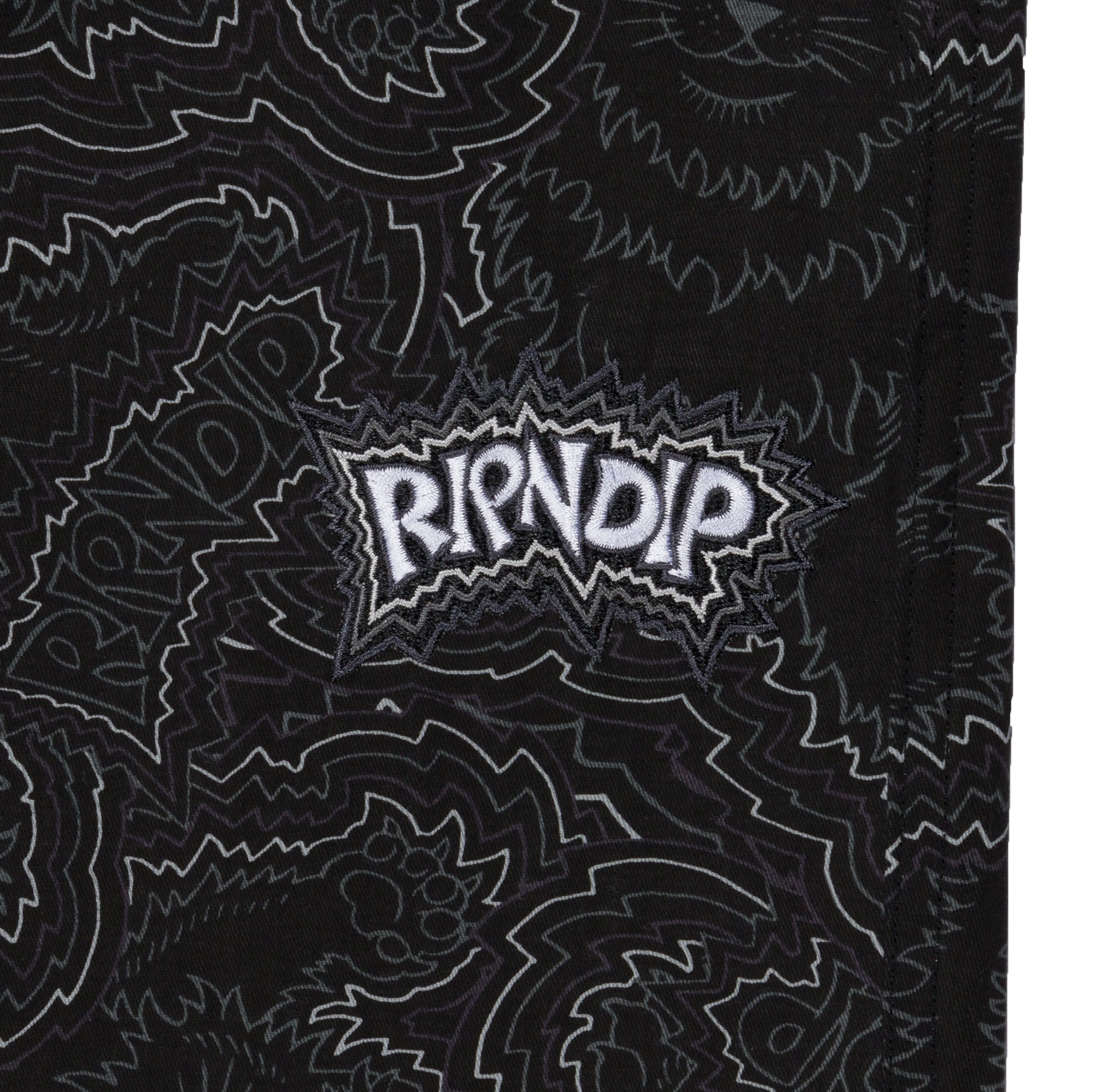 RIPNDIP Big Pussy Energy Wide Leg Pants (Black)