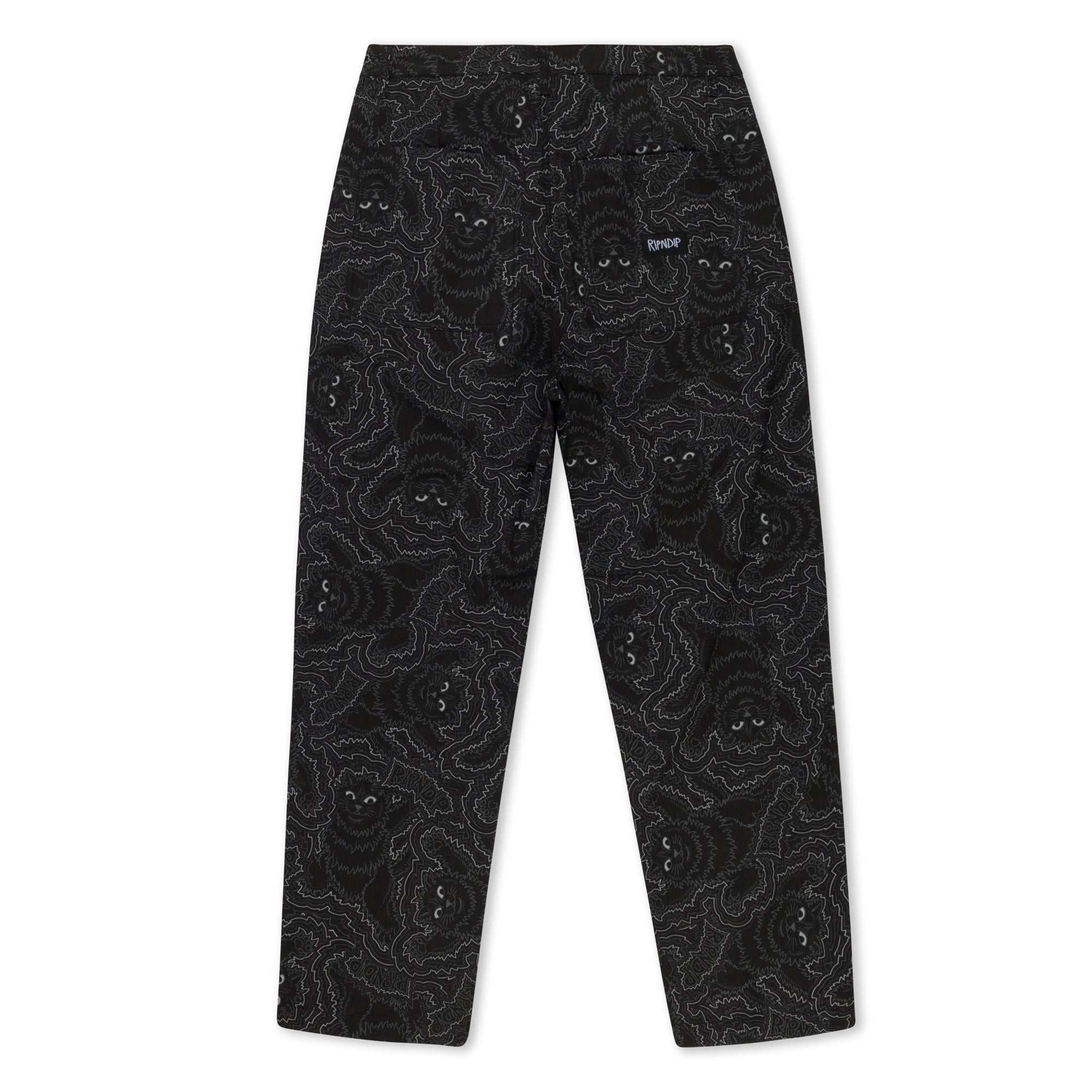 RIPNDIP Big Pussy Energy Wide Leg Pants (Black)