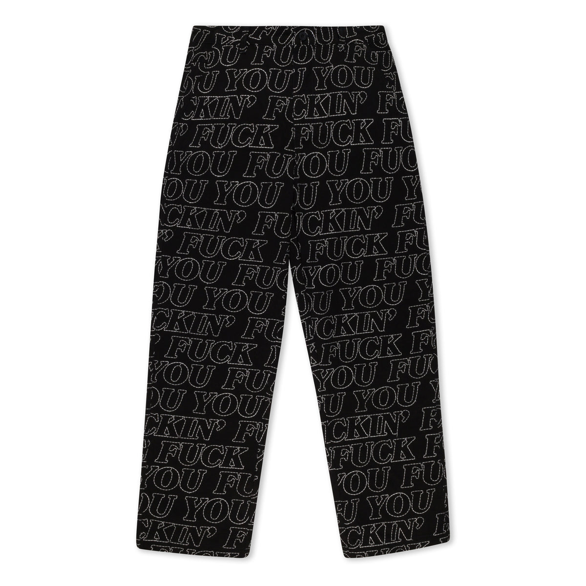 RIPNDIP Fuckin Fuck Quilted Wide Leg Pants (Black)