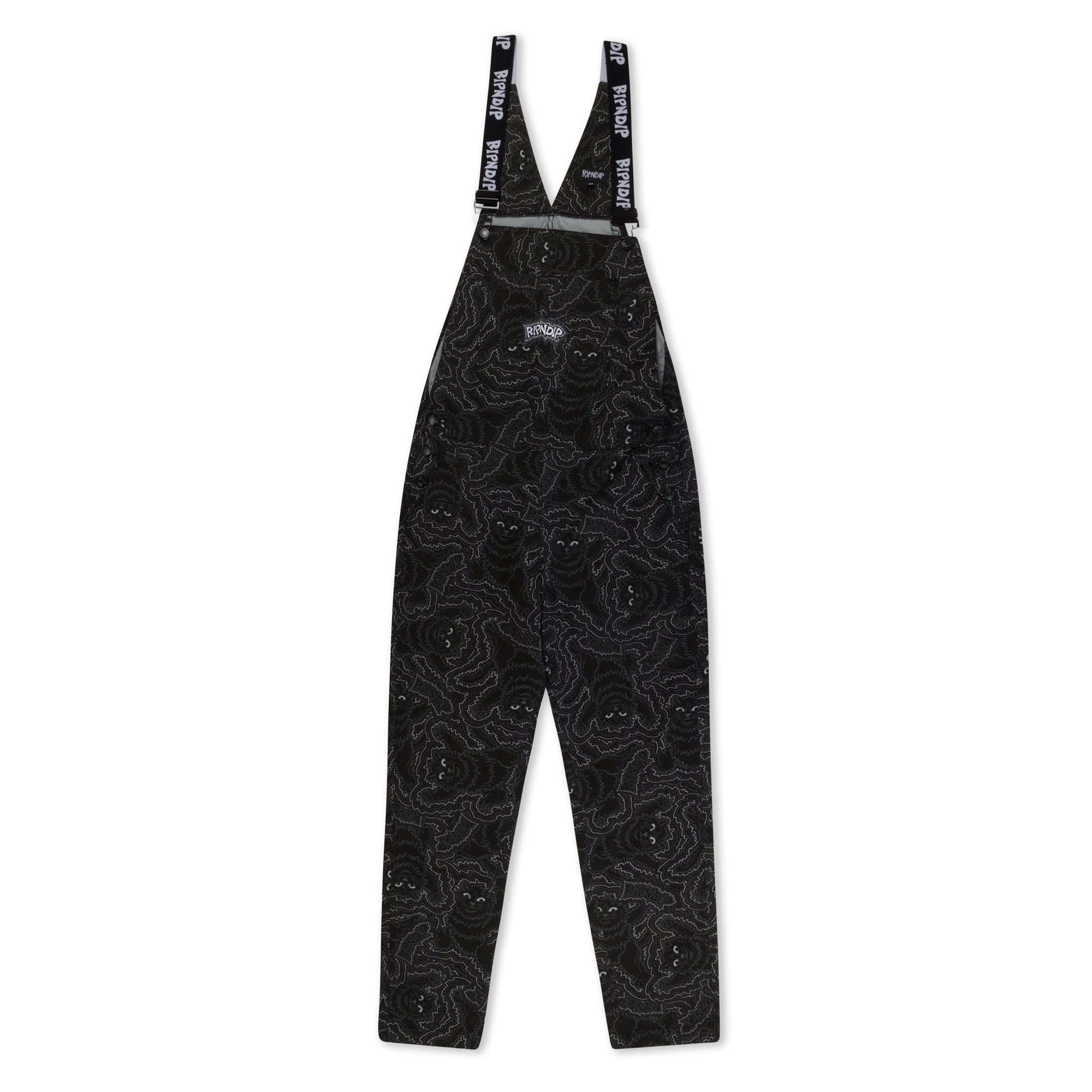 Big Pussy Energy Cotton Twill Overalls (Black) – RIPNDIP