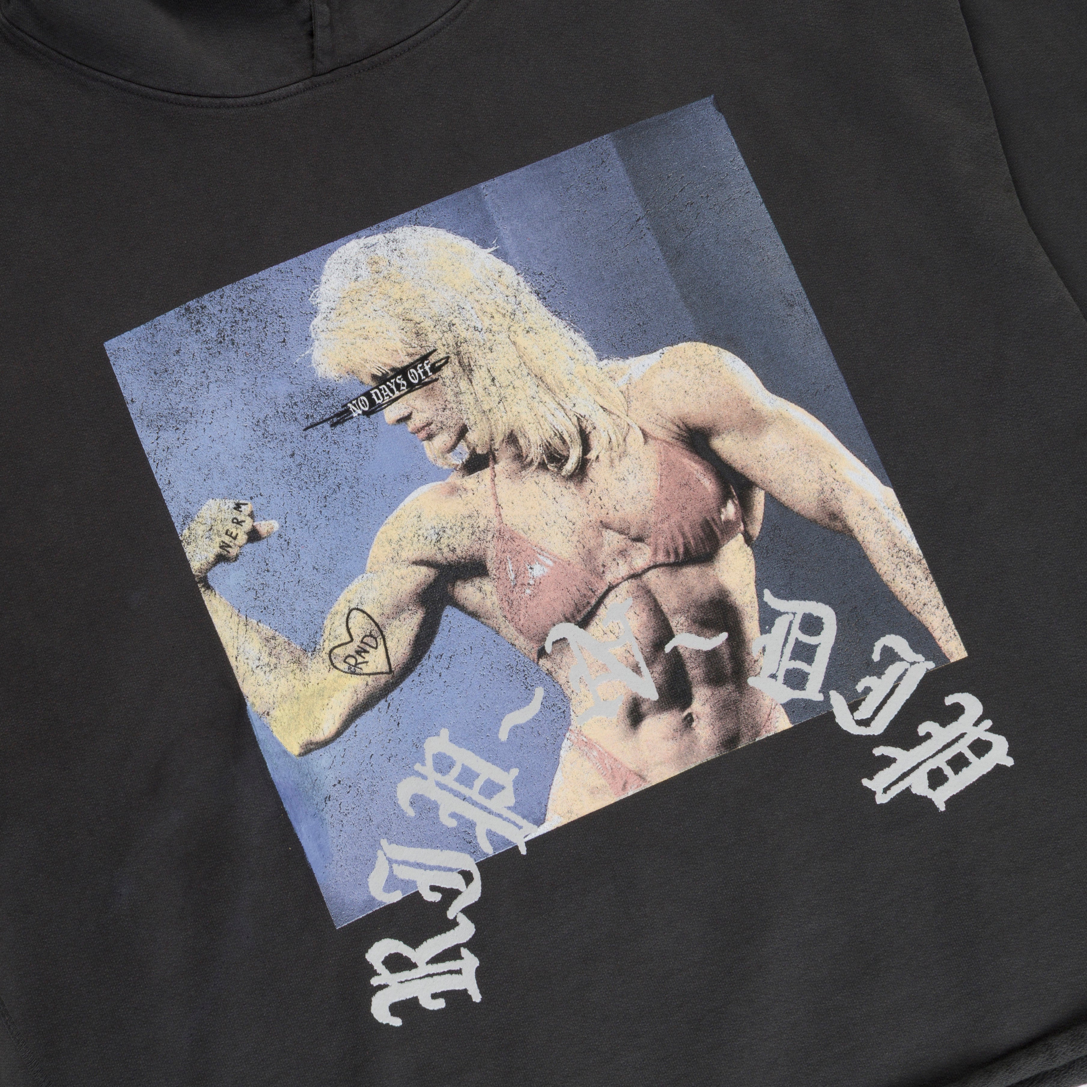 RIPNDIP Protein Boxy Cropped 500GSM Hoodie (Gunmetal)