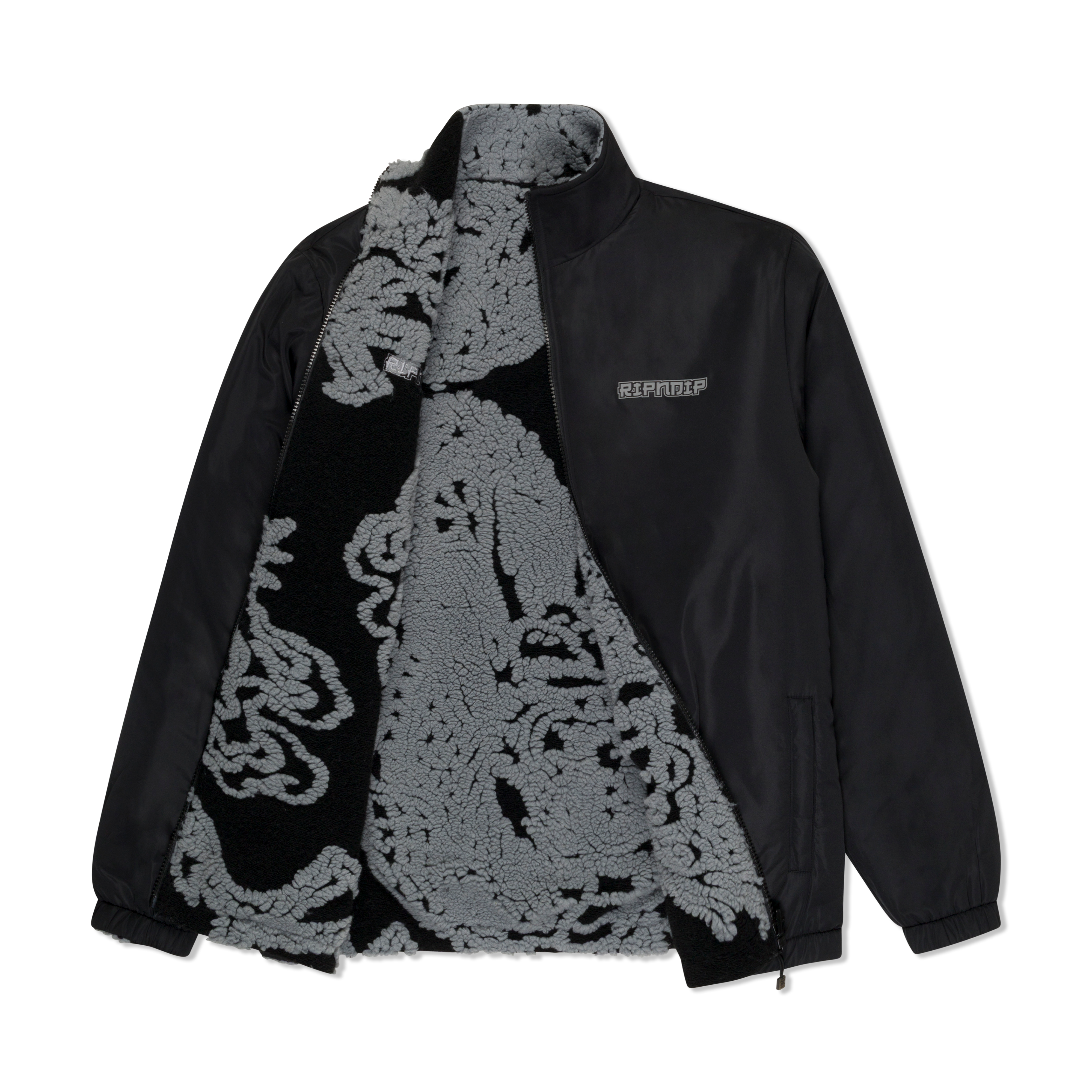RIPNDIP Haku Reversible Jacket (Black / Charcoal)