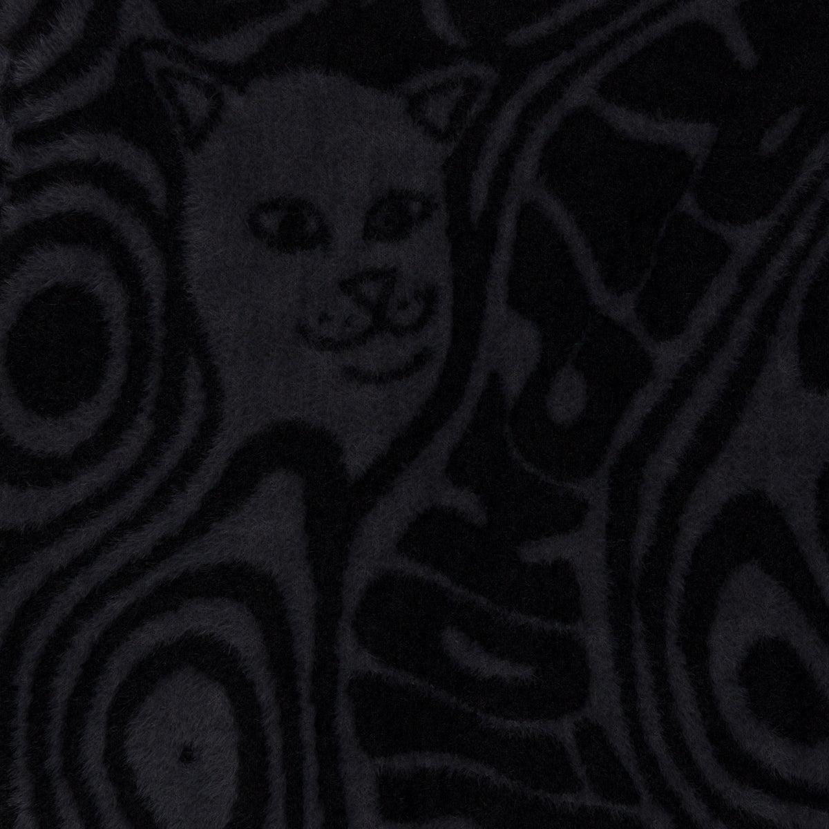 RIPNDIP Hypnotic Open Front Crop Top (Black)