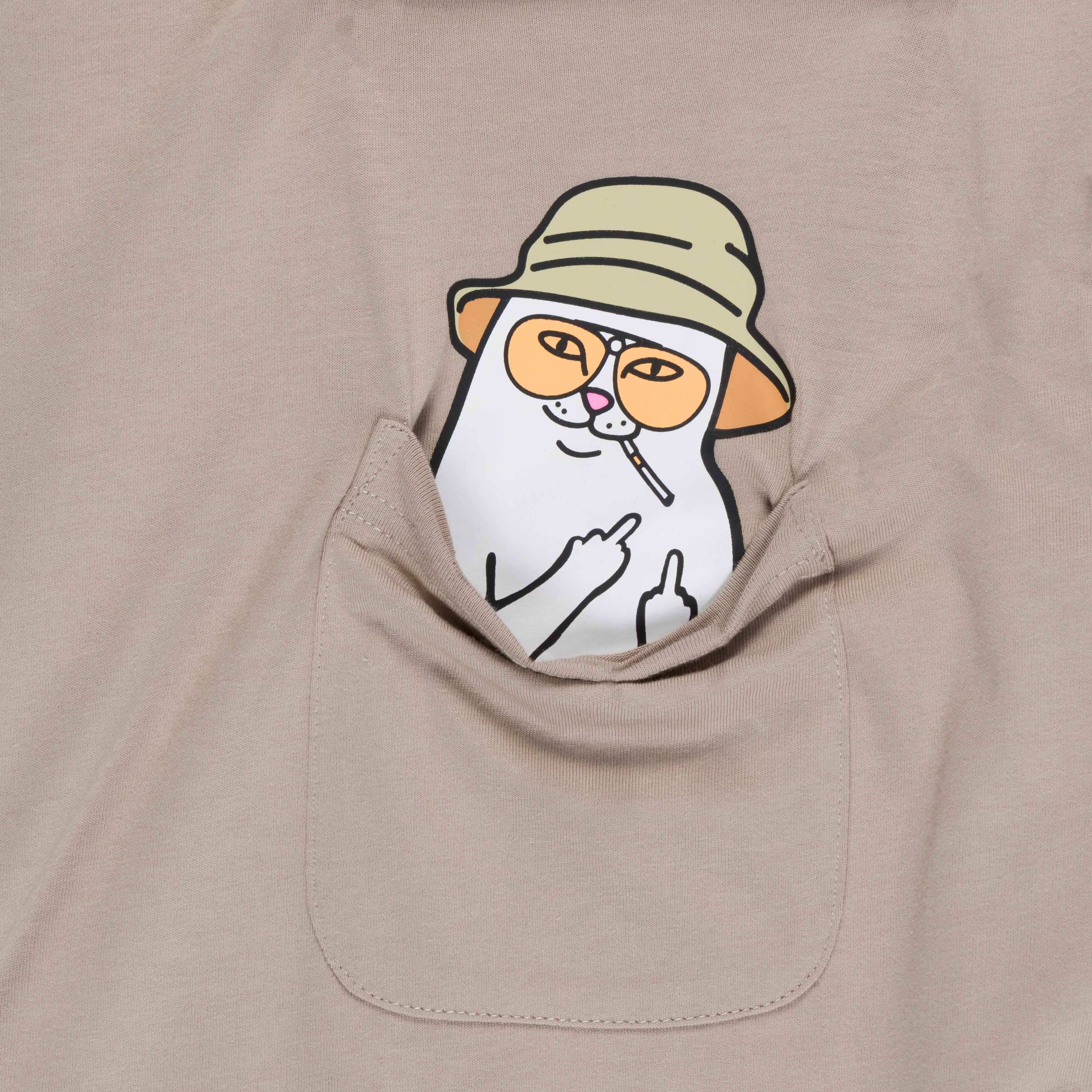 RIPNDIP Nermal S Thompson Pocket Tee (Tan)