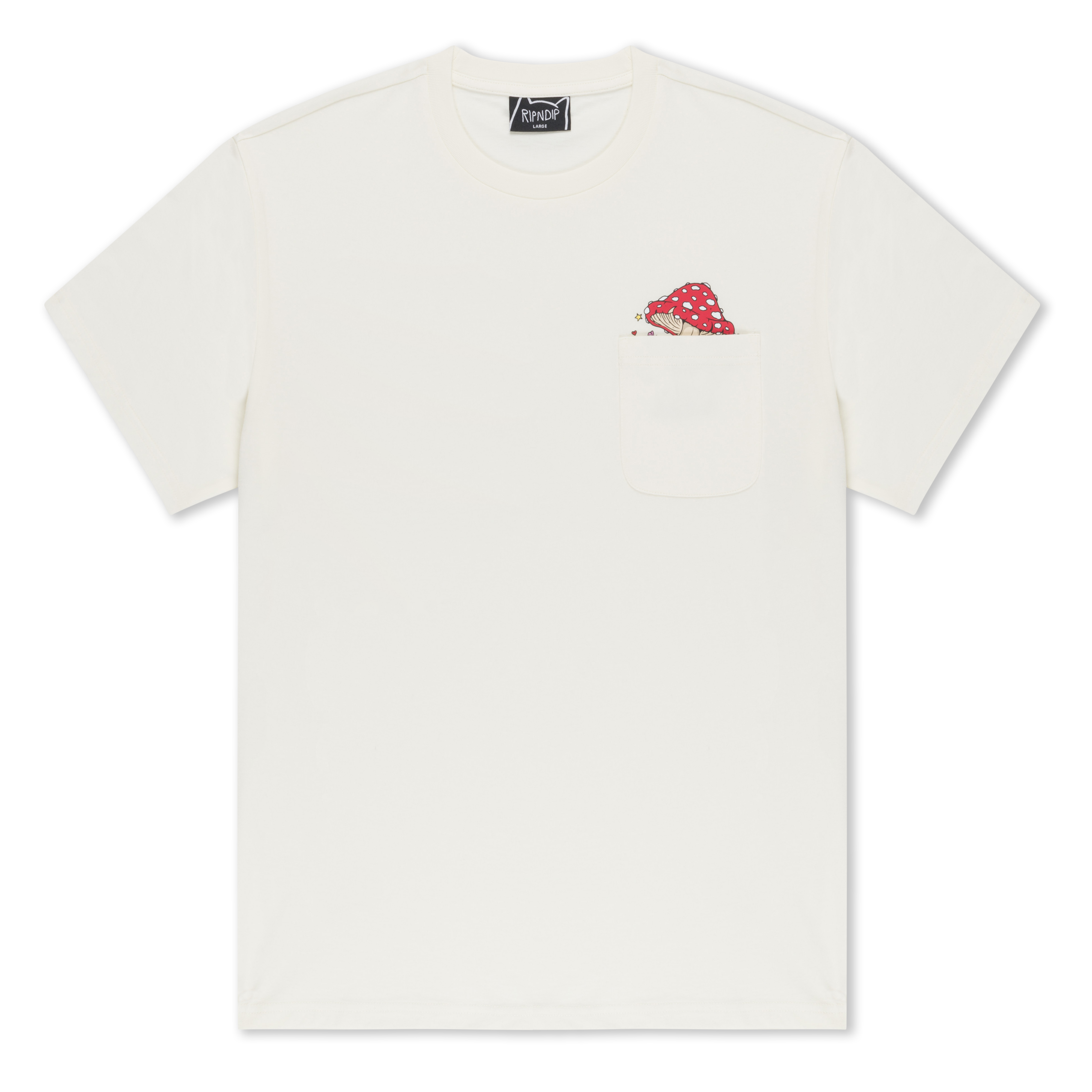 RIPNDIP Funny Fungus Pocket Tee (Bone)