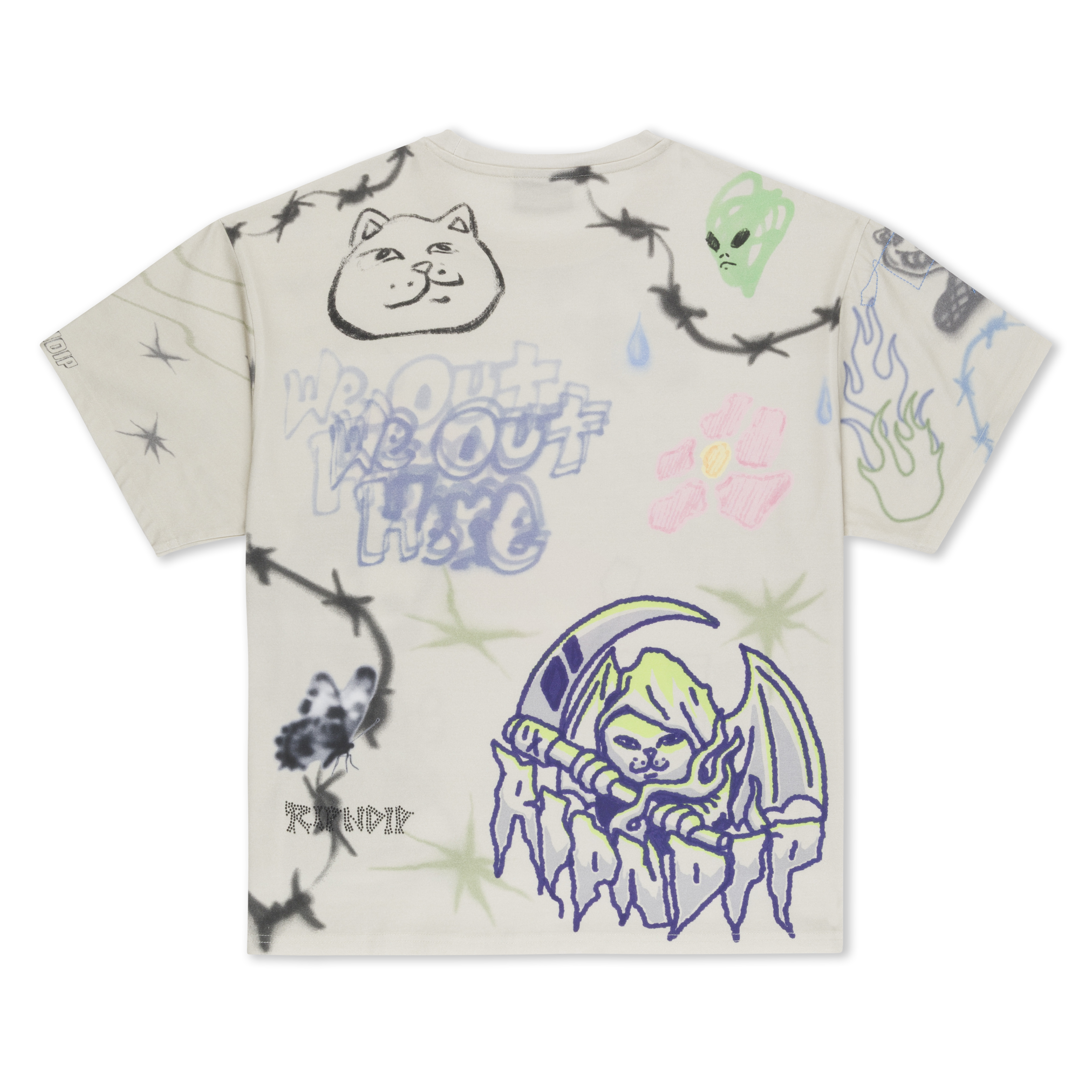 RIPNDIP Goosebumps Tee (Bone)