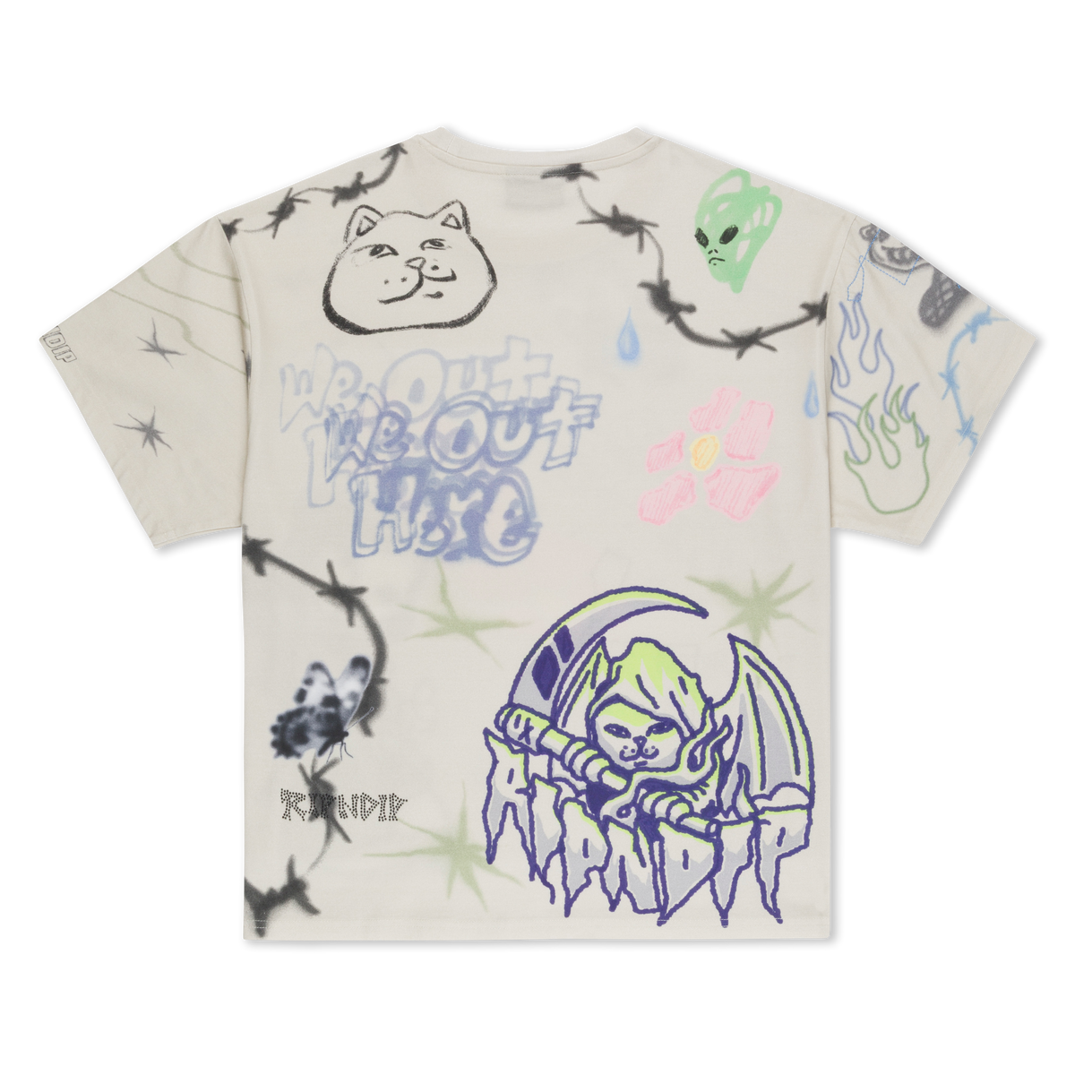 RIPNDIP Goosebumps Tee (Bone)