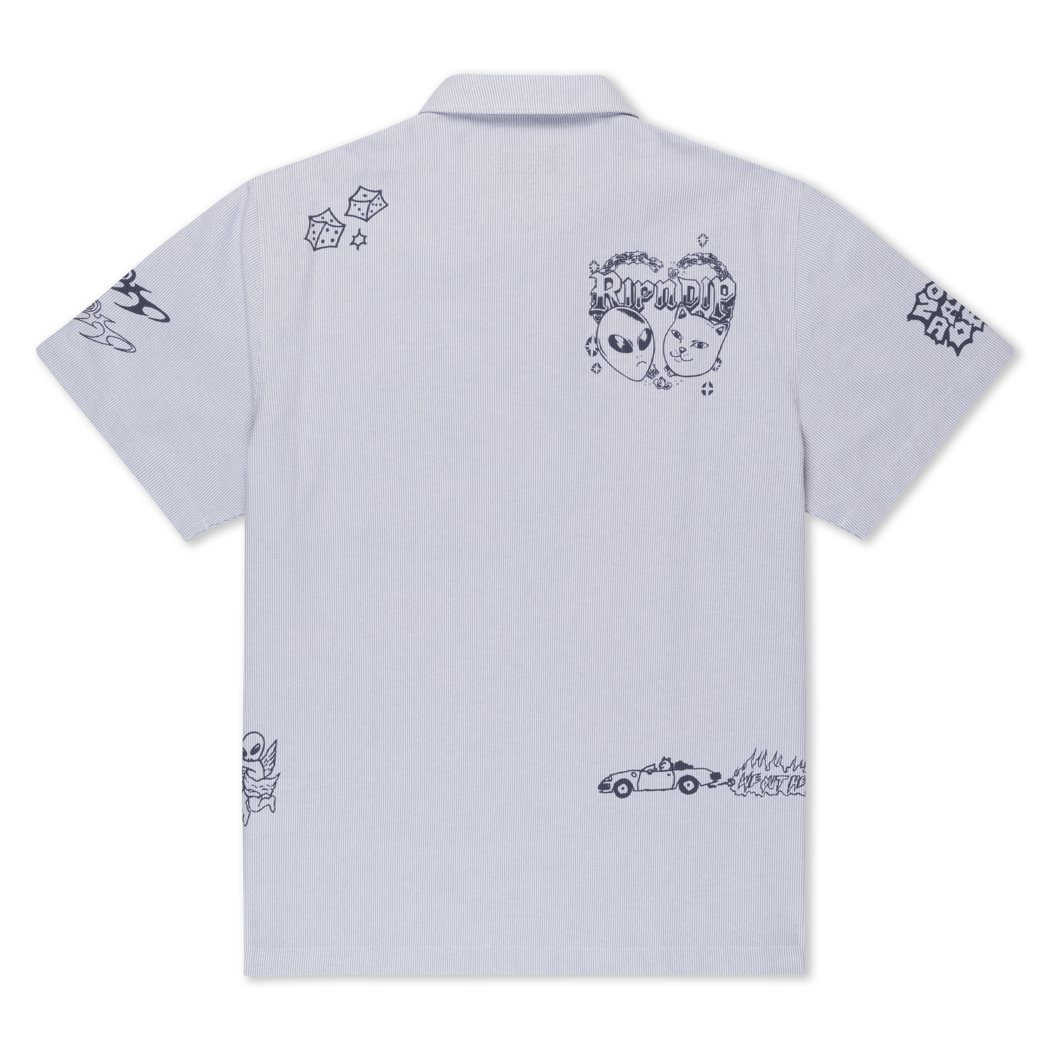 RIPNDIP Westside Quarter Zip Shirt (Navy )