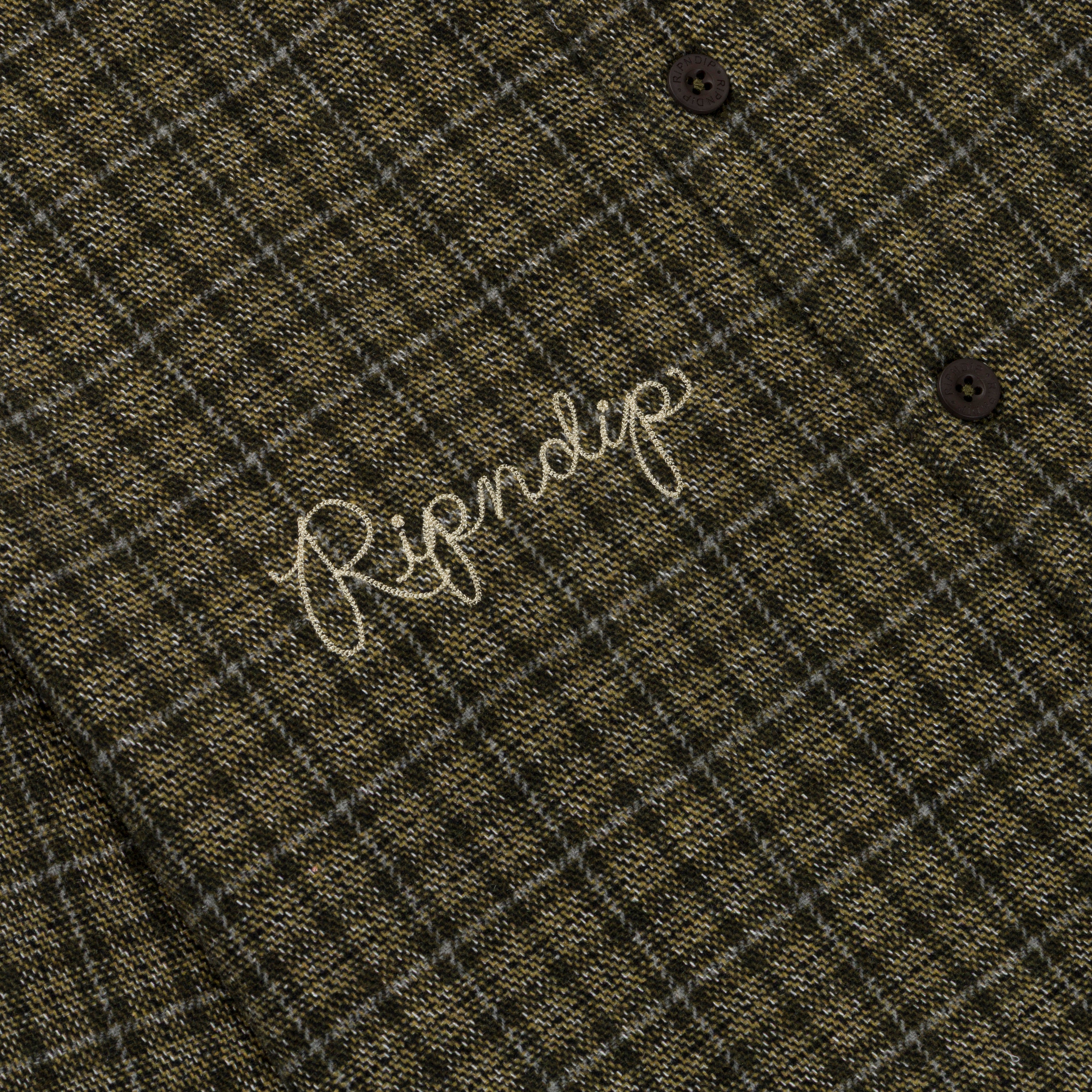 RIPNDIP Where The Flowers Bloom Flannel Jacket (Olive)