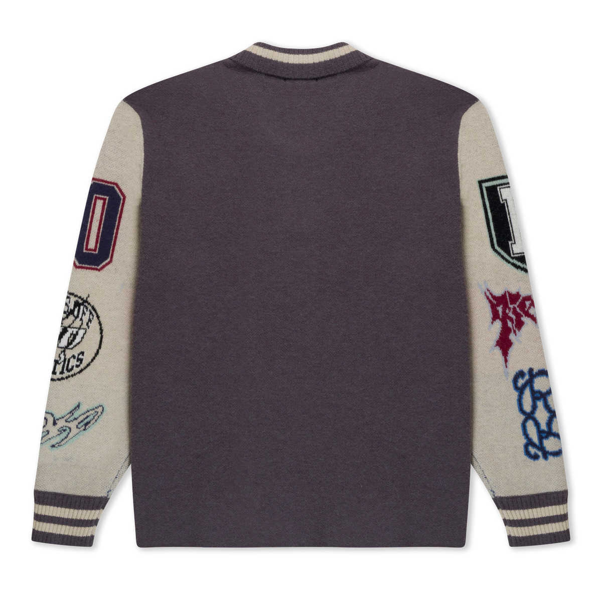 RIPNDIP Run It Up Knit Sweater (Charoal / Cream)