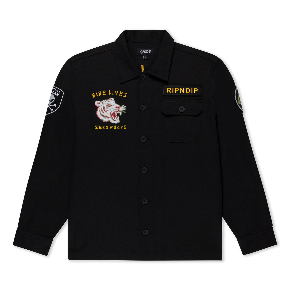 RIPNDIP Nine Lives Military Jacket (Black)