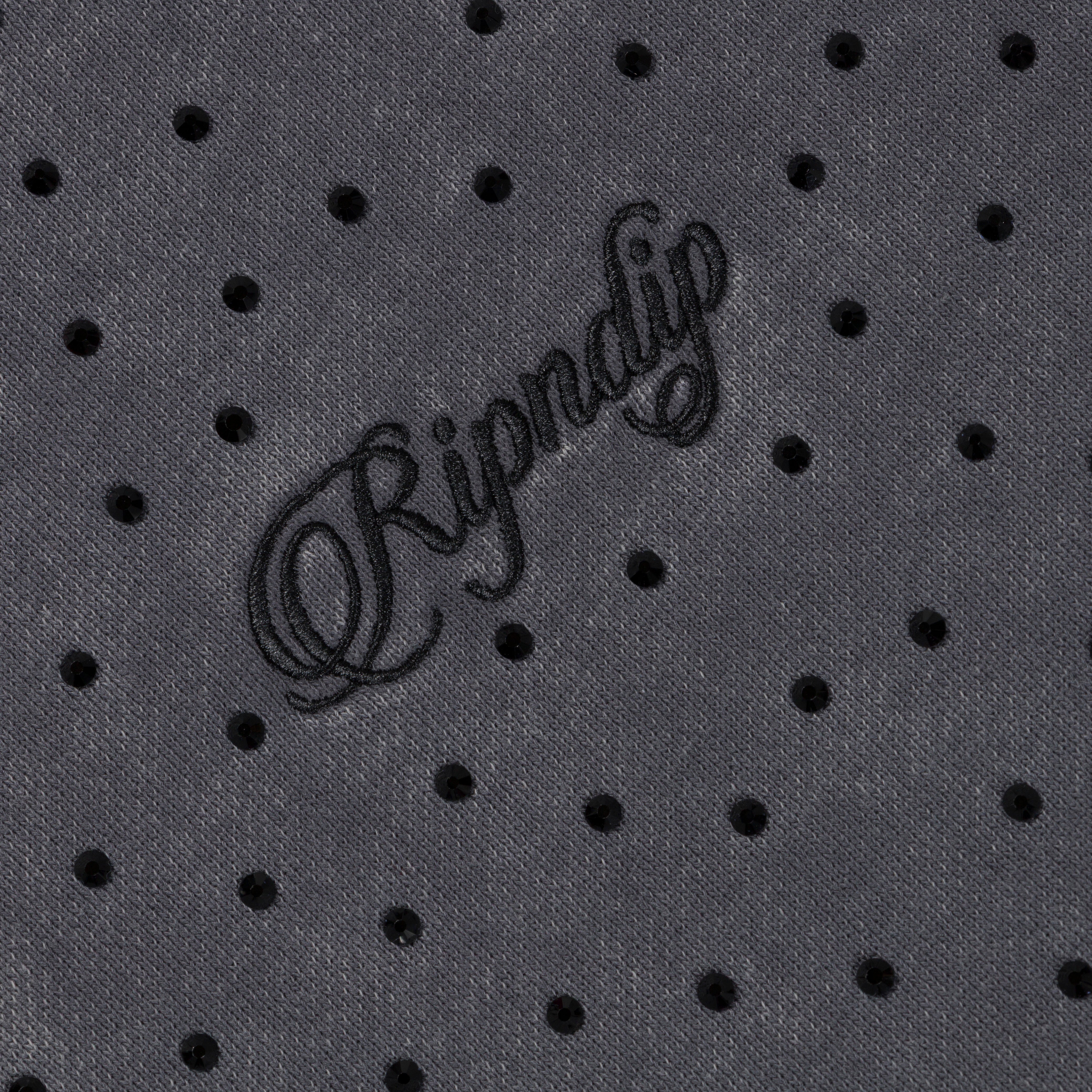 RIPNDIP RIPNGEMS Zip Up Hoodie (Charcoal Wash)