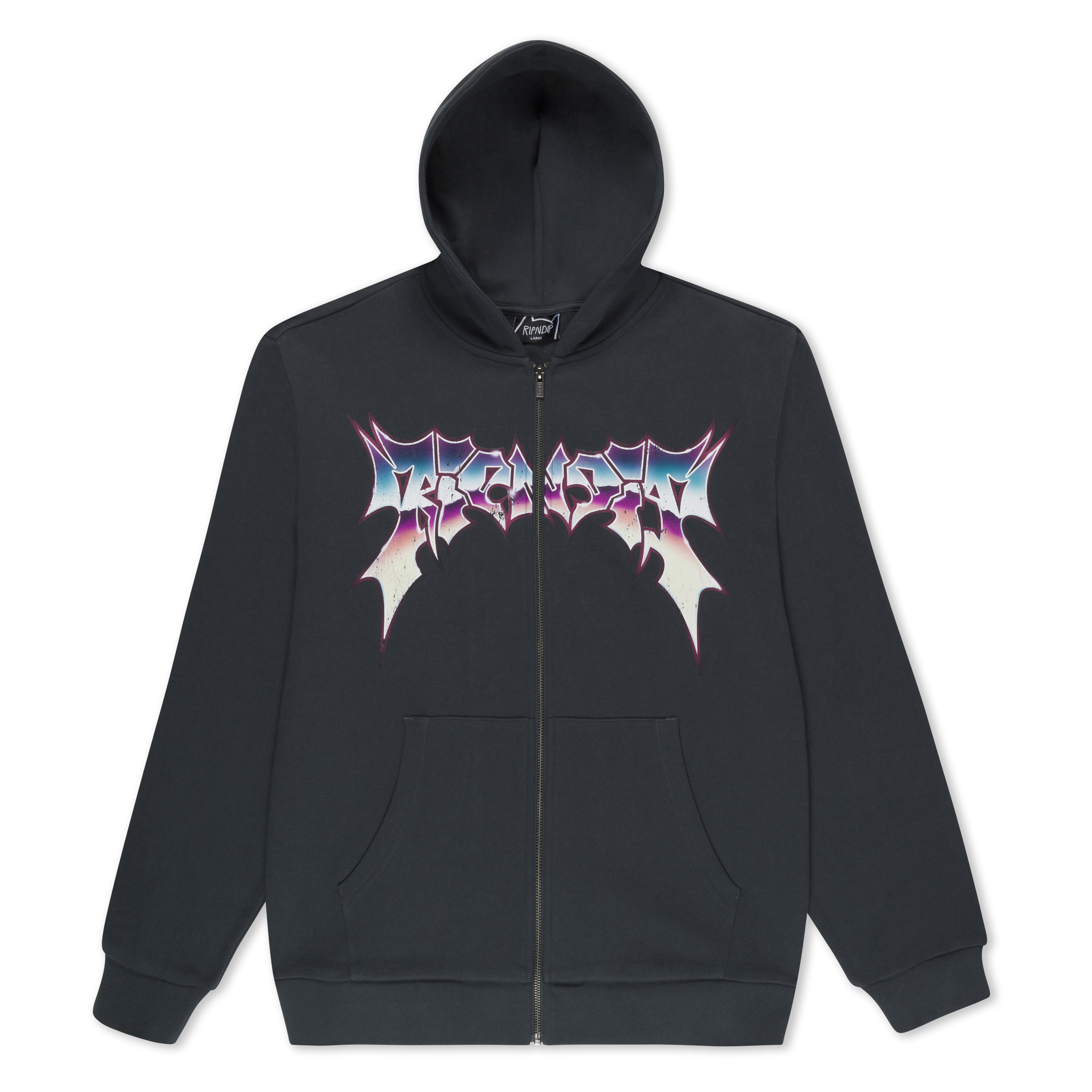 RIPNDIP Noid Zip Hoodie (Dark Charcoal)