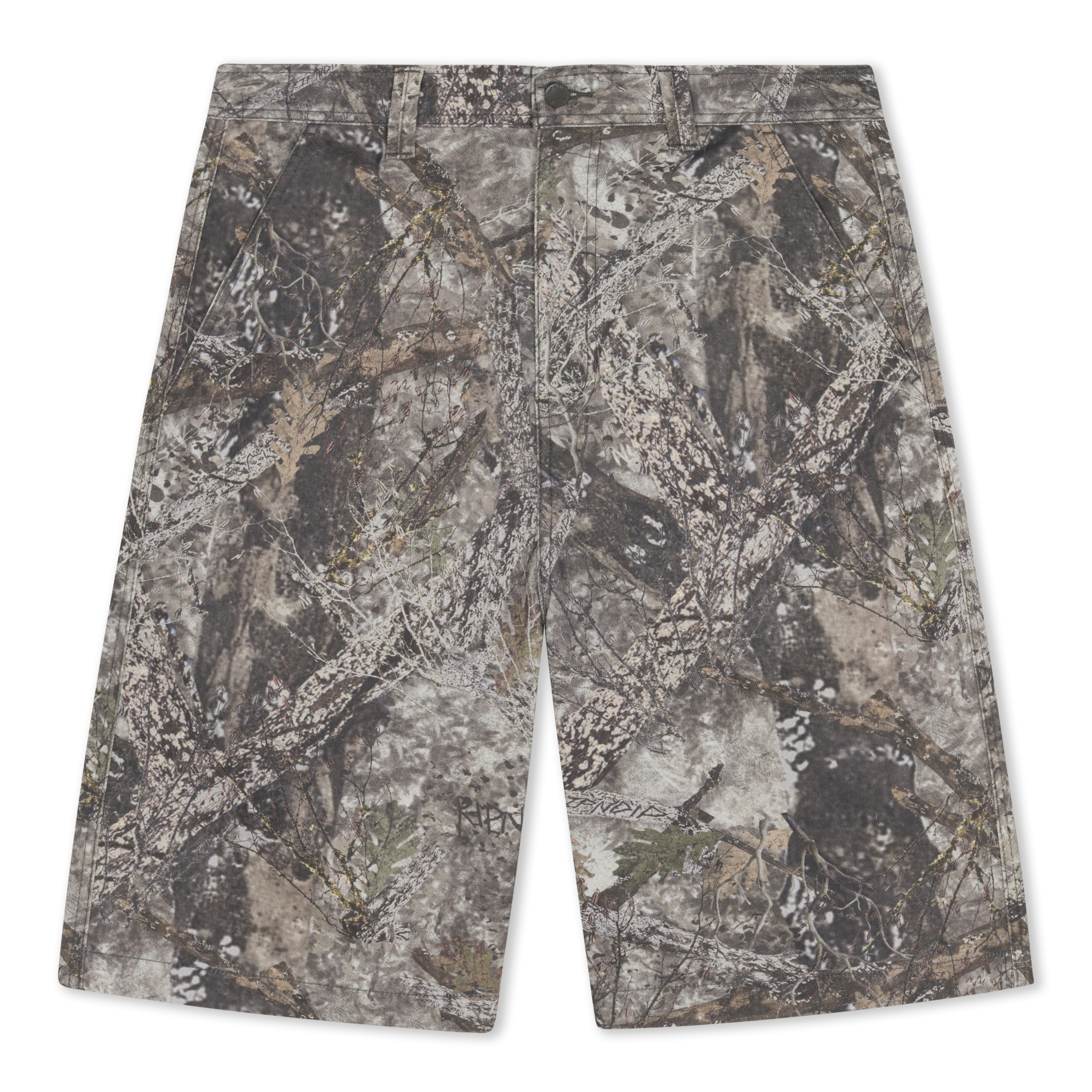 RIPNDIP Nermal Tree Camo Baggy Denim Shorts (Nerm Tree Camo)