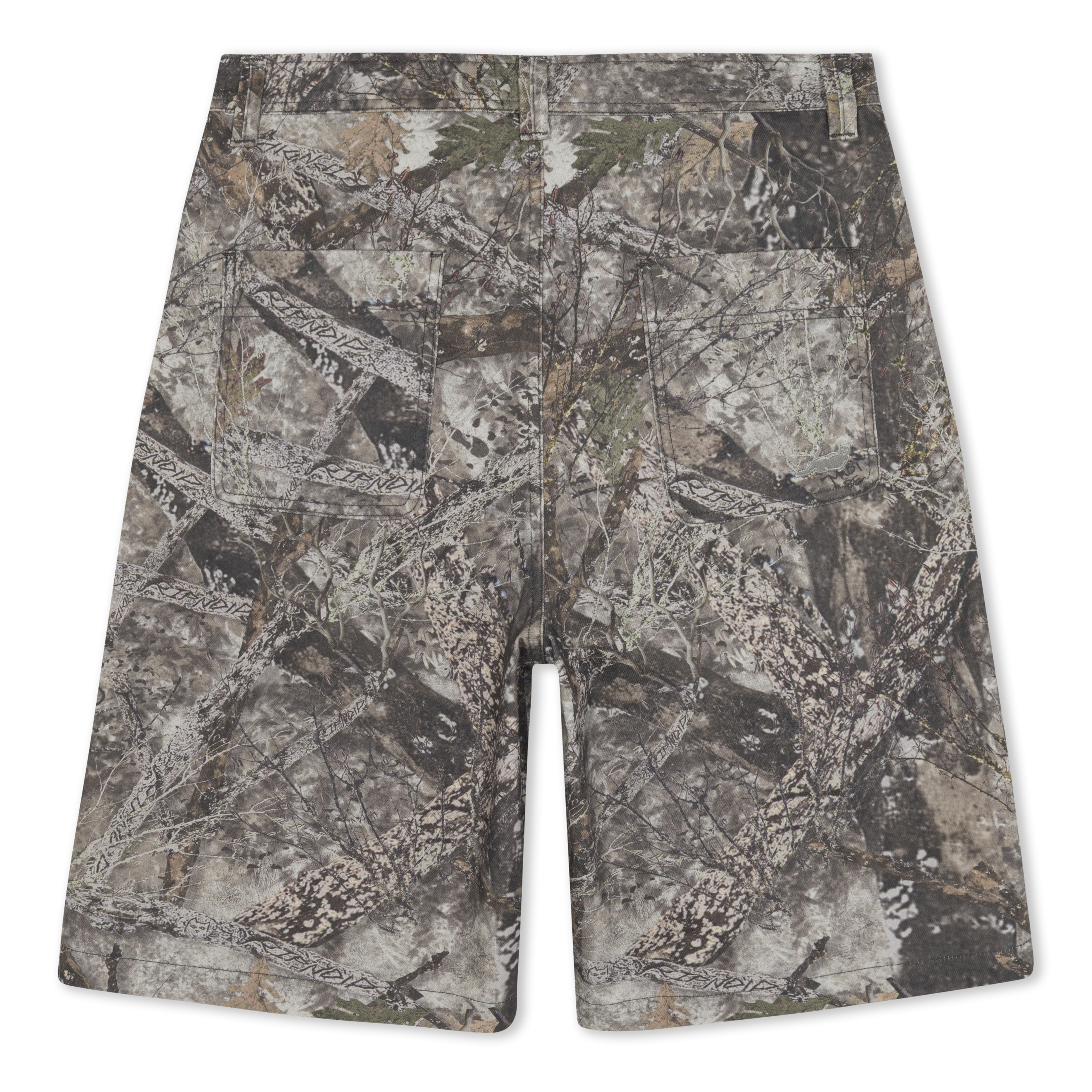 RIPNDIP Nermal Tree Camo Baggy Denim Shorts (Nerm Tree Camo)