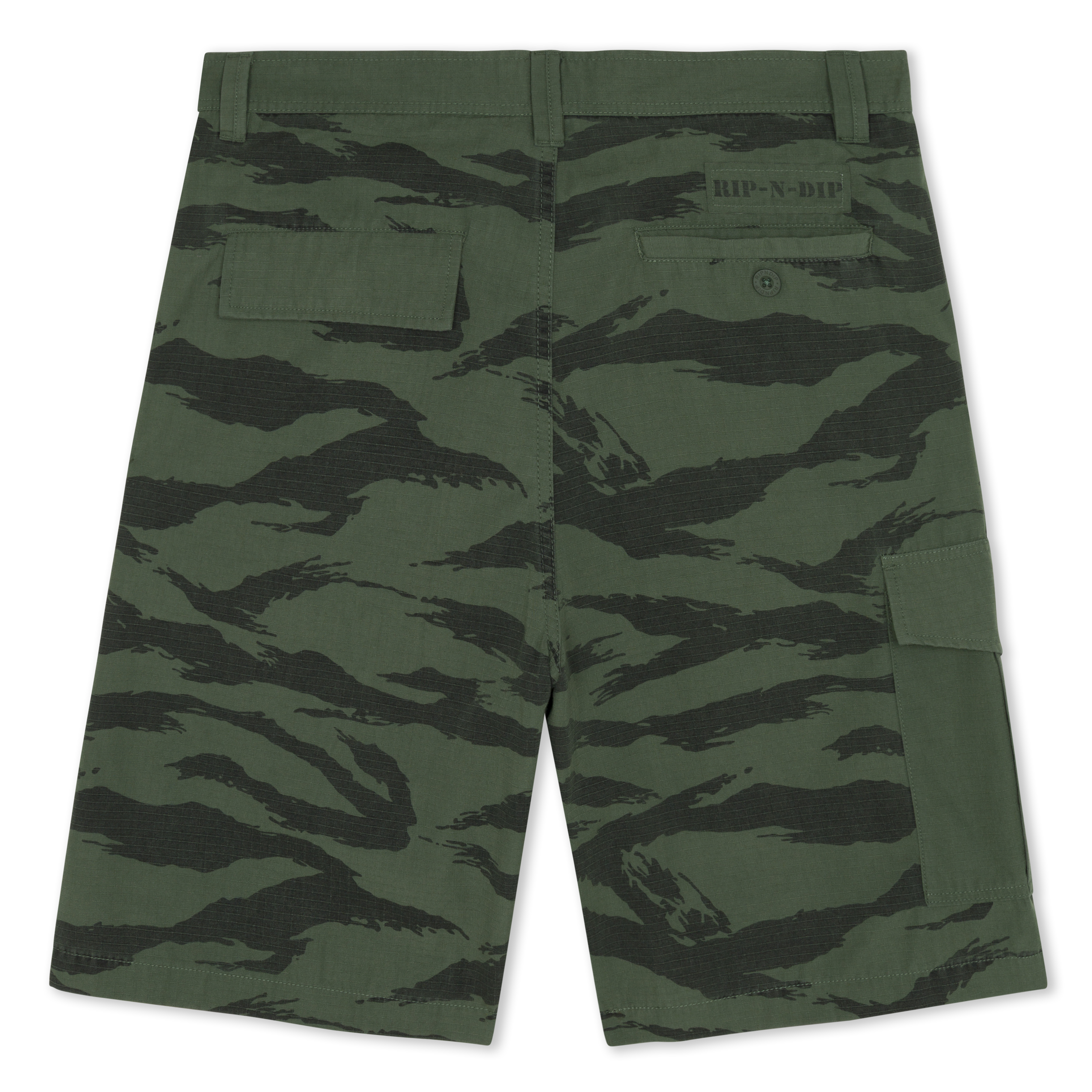 RIPNDIP A Team Camo Cargo Shorts (Military Green)