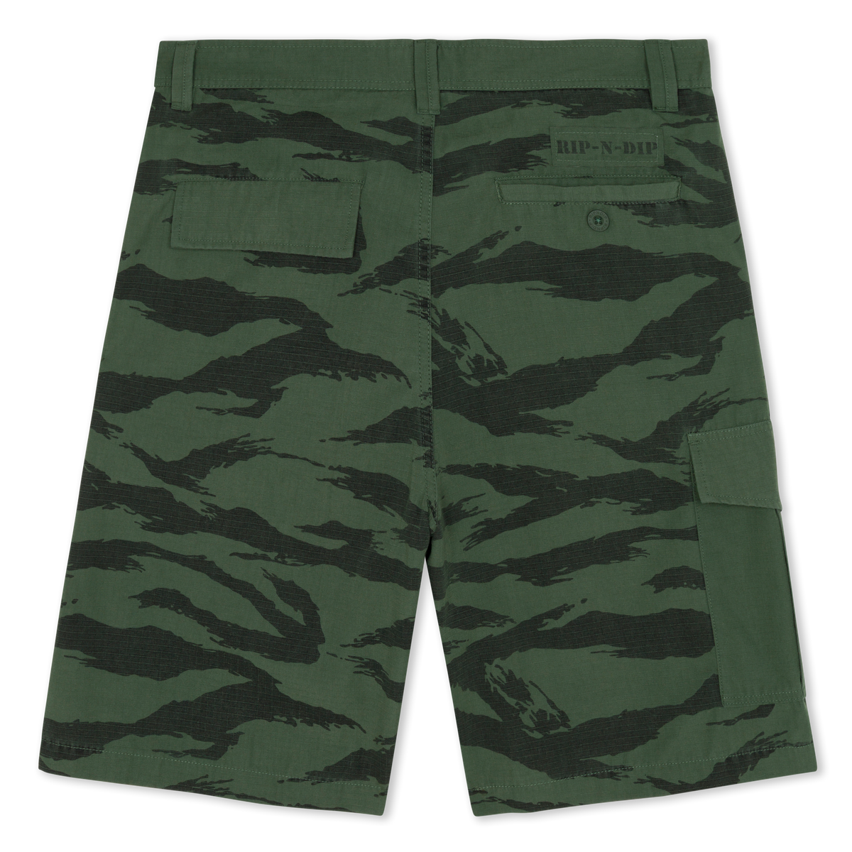 RIPNDIP A Team Camo Cargo Shorts (Military Green)