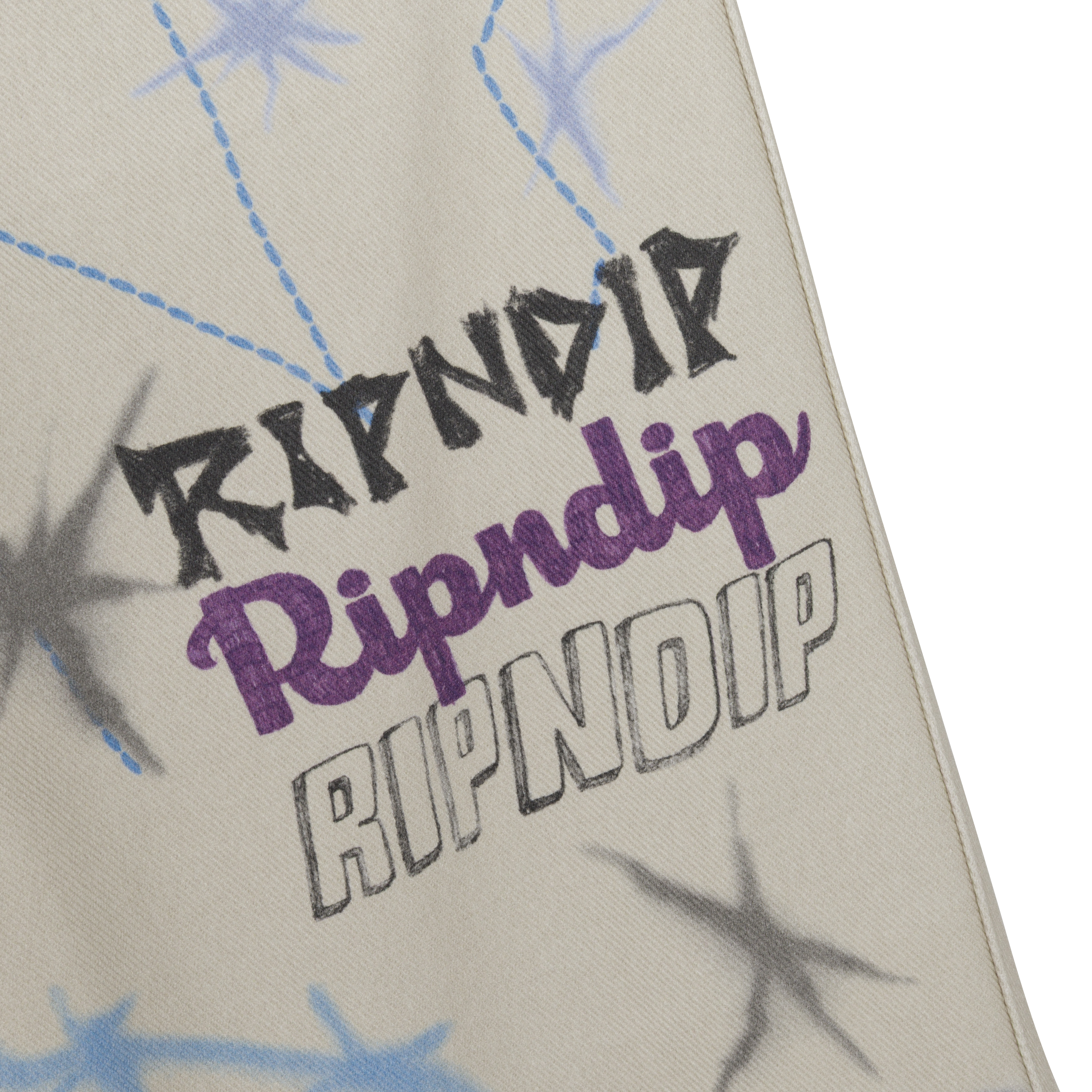 RIPNDIP Goosebumps Wide Fit Pants (Bone)
