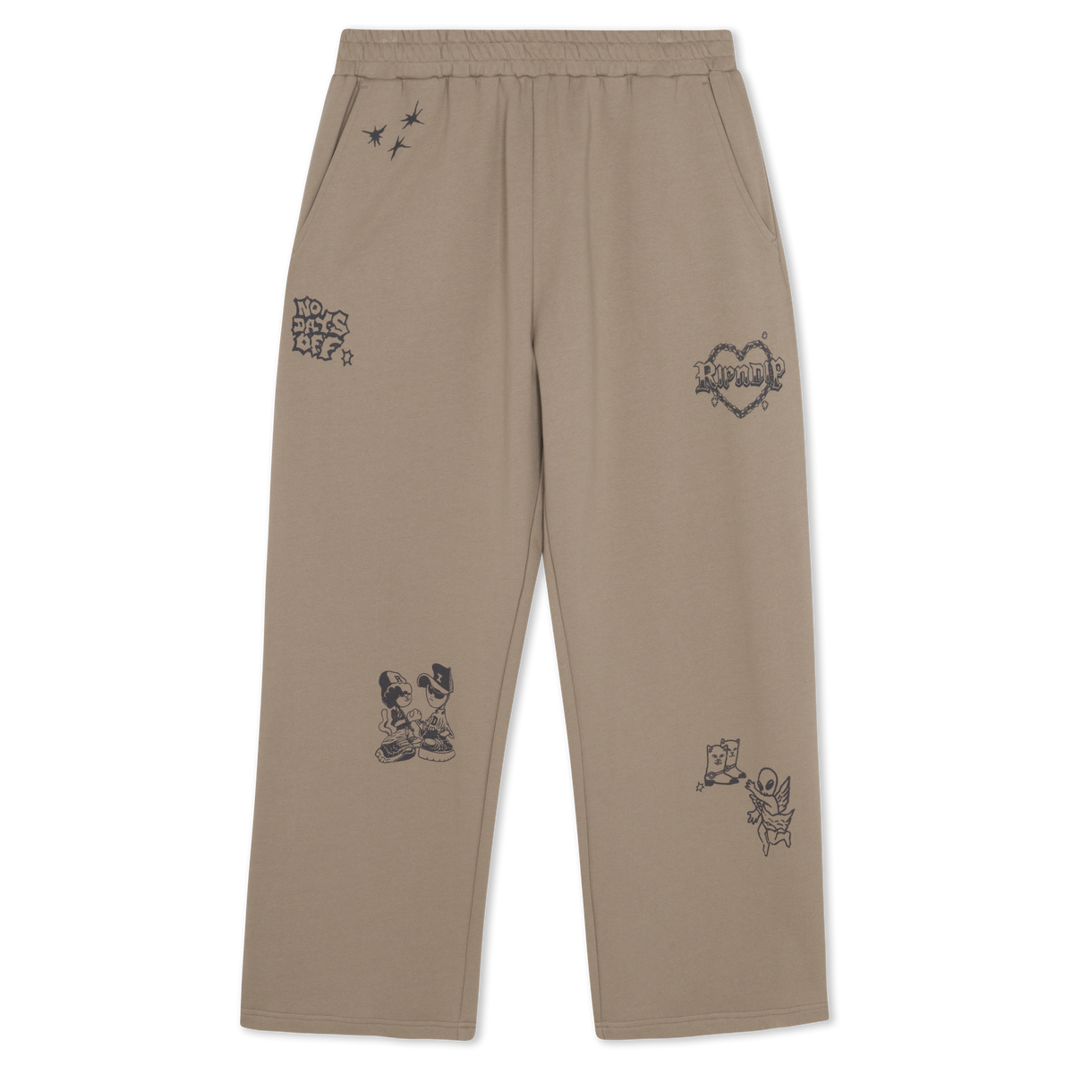 RIPNDIP Westside Straight Leg Sweatpants (Dark Sand)