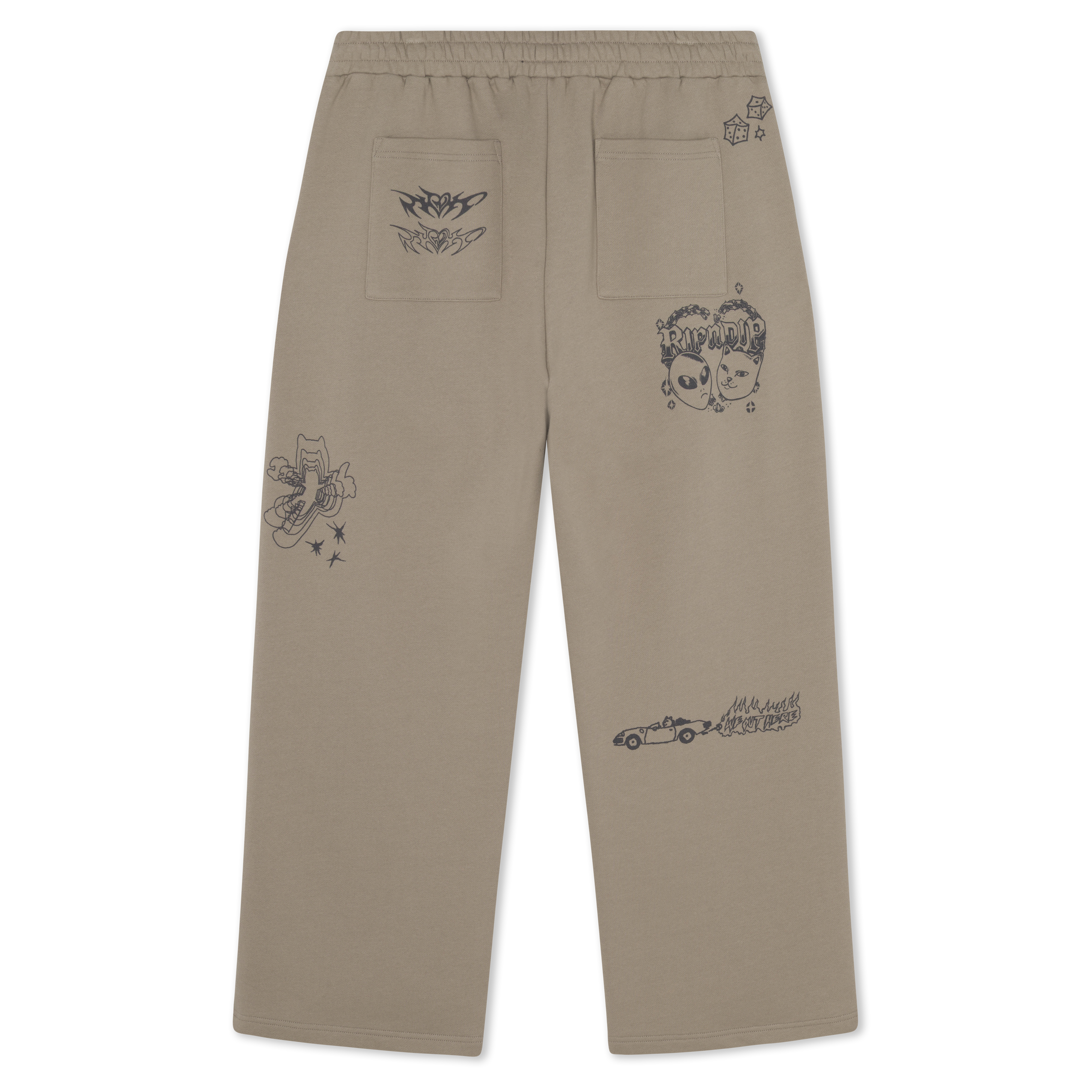 RIPNDIP Westside Straight Leg Sweatpants (Dark Sand)