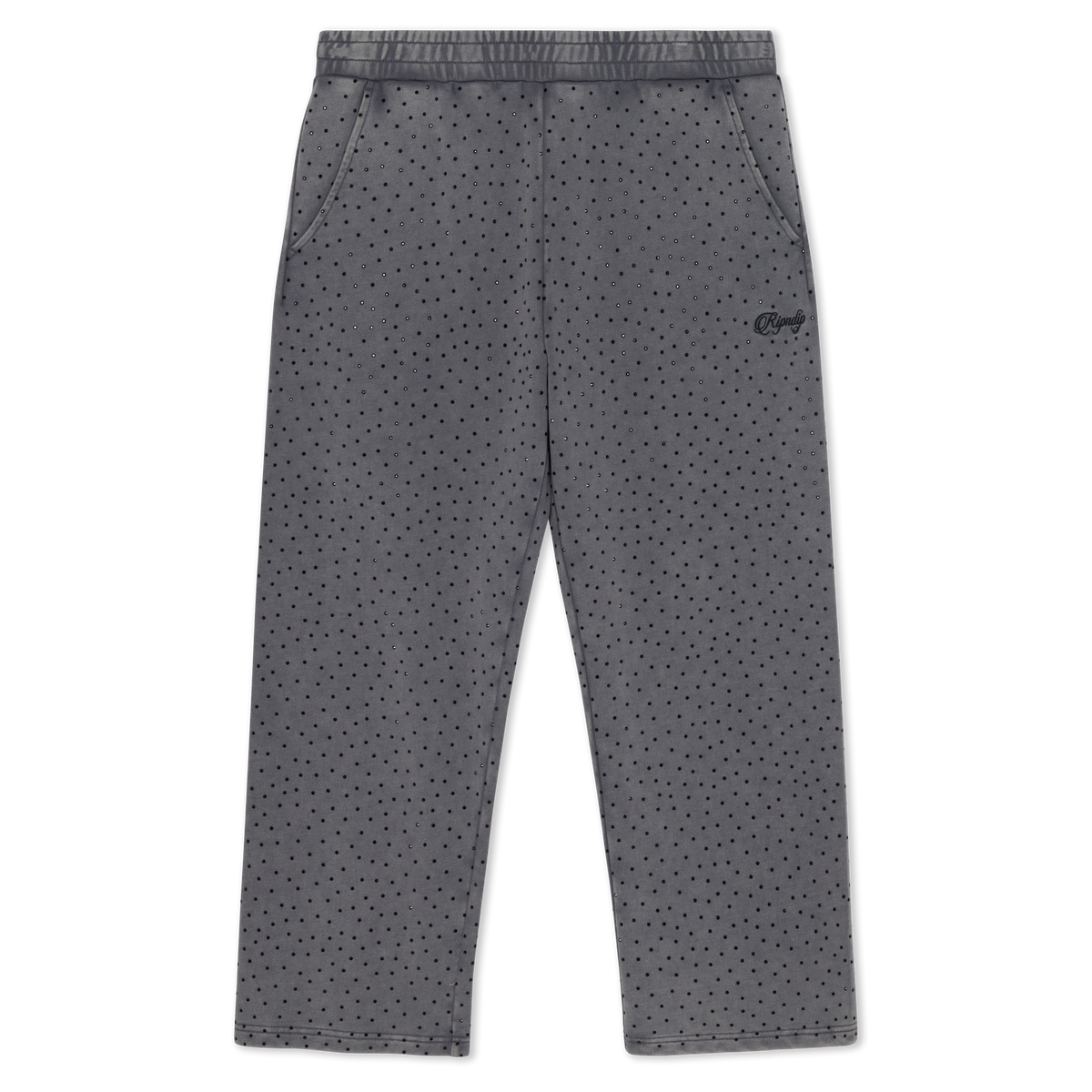 RIPNDIP RIPNGEMS Straight Leg Sweatpants (Charcoal Wash)