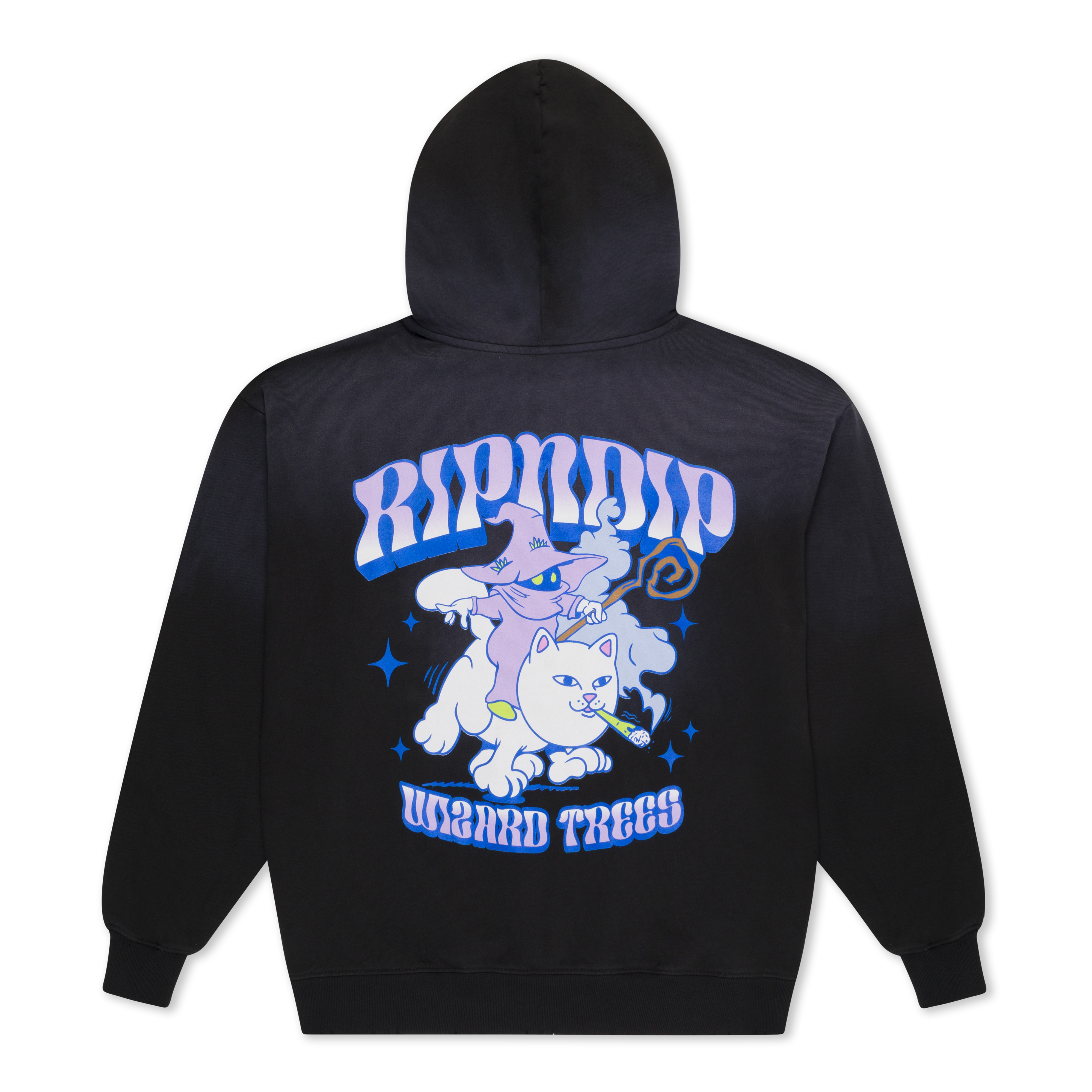 RIPNDIP Ripndip Wizard Trees Riding High Hoodie (Washed Black)