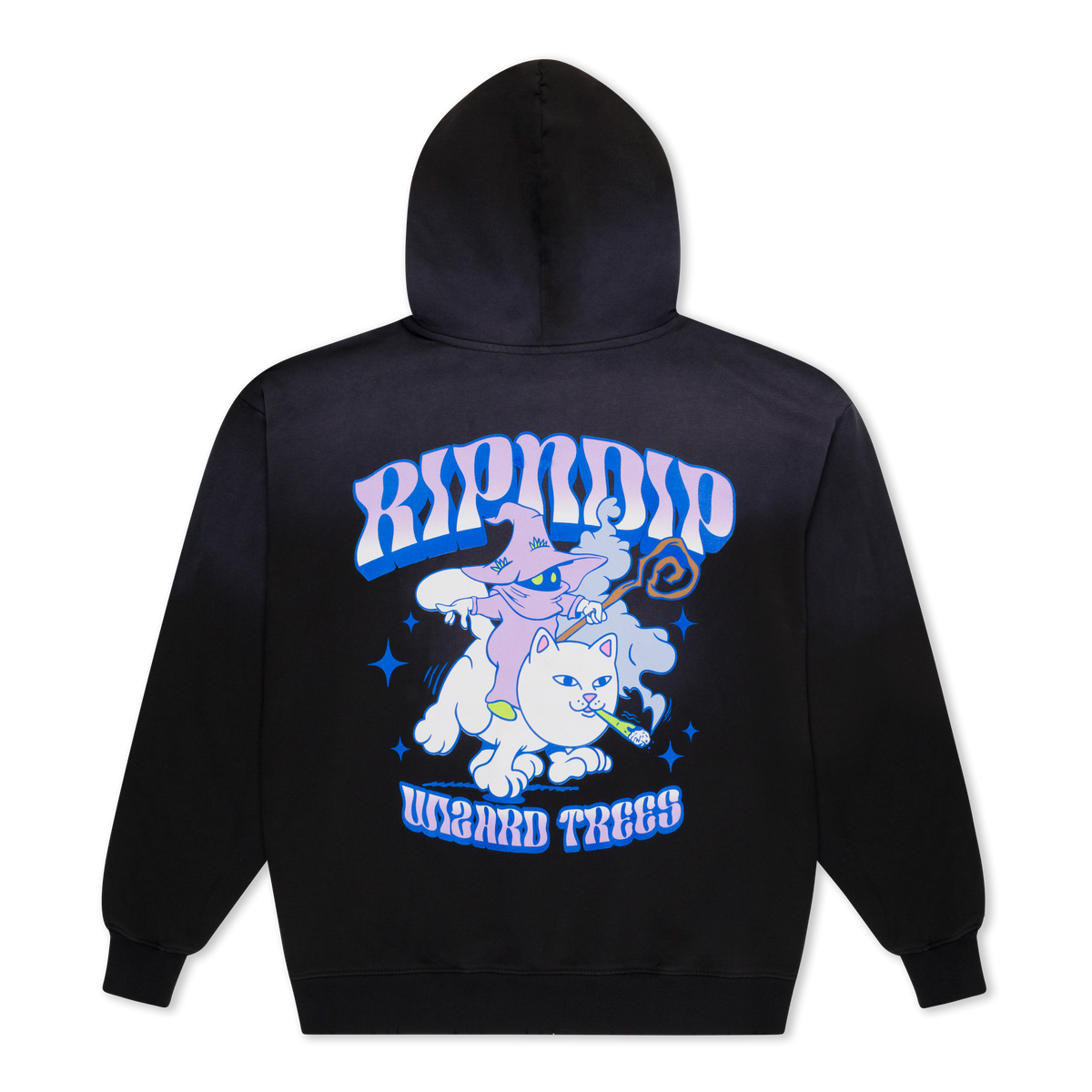 Ripndip Wizard Trees Riding High Hoodie (Washed Black) Ripndip Wizard Trees Riding High Hoodie (Washed Black)