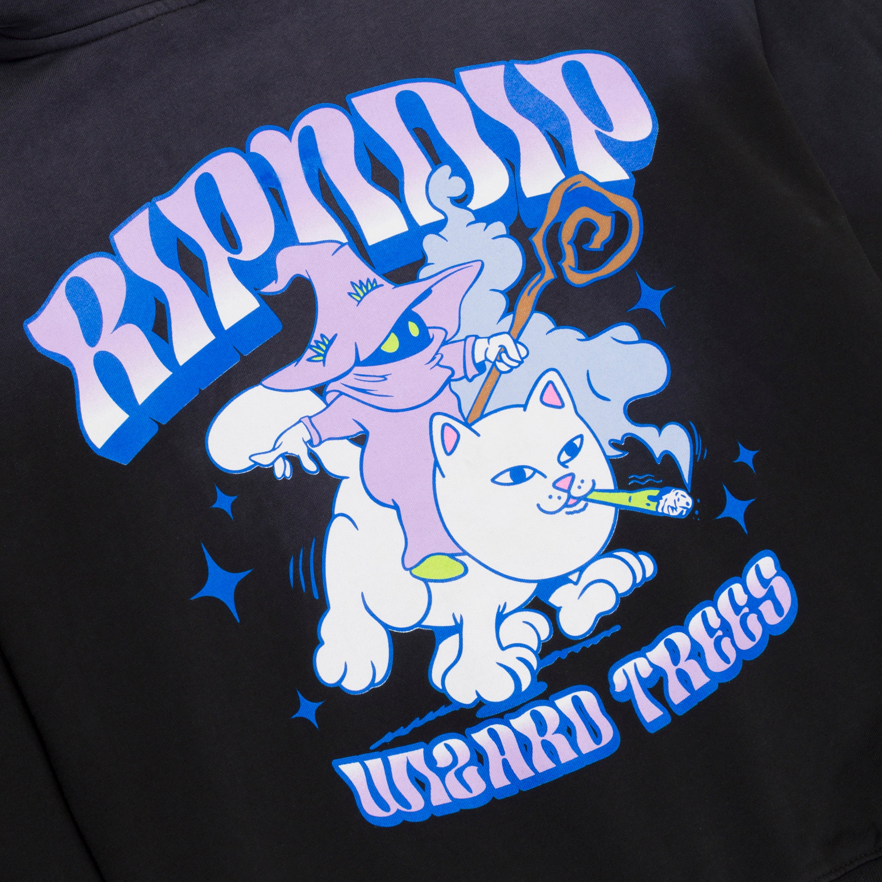 Ripndip Wizard Trees Riding High Hoodie (Washed Black)