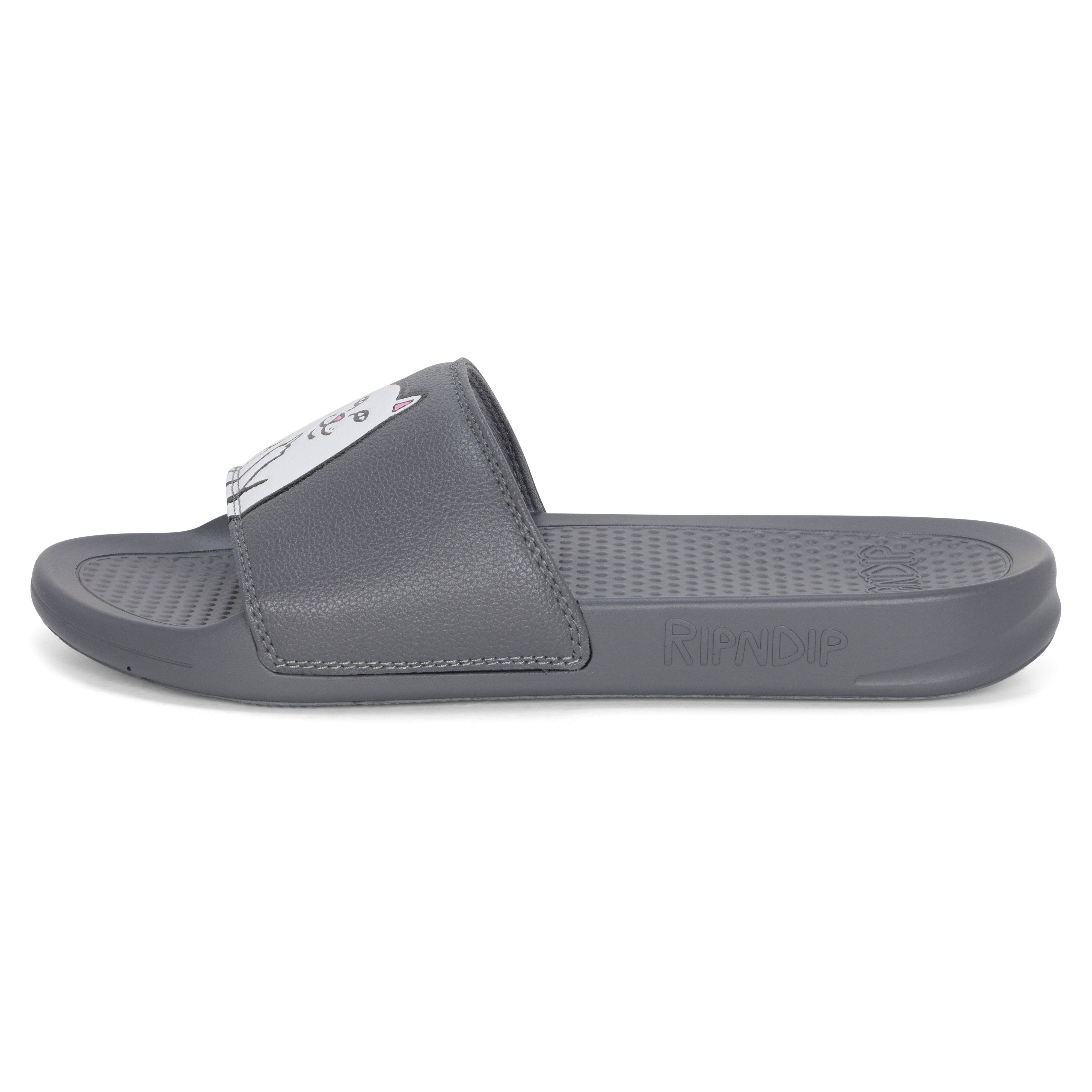 RIPNDIP Lord Nermal Slides  (Charcoal)