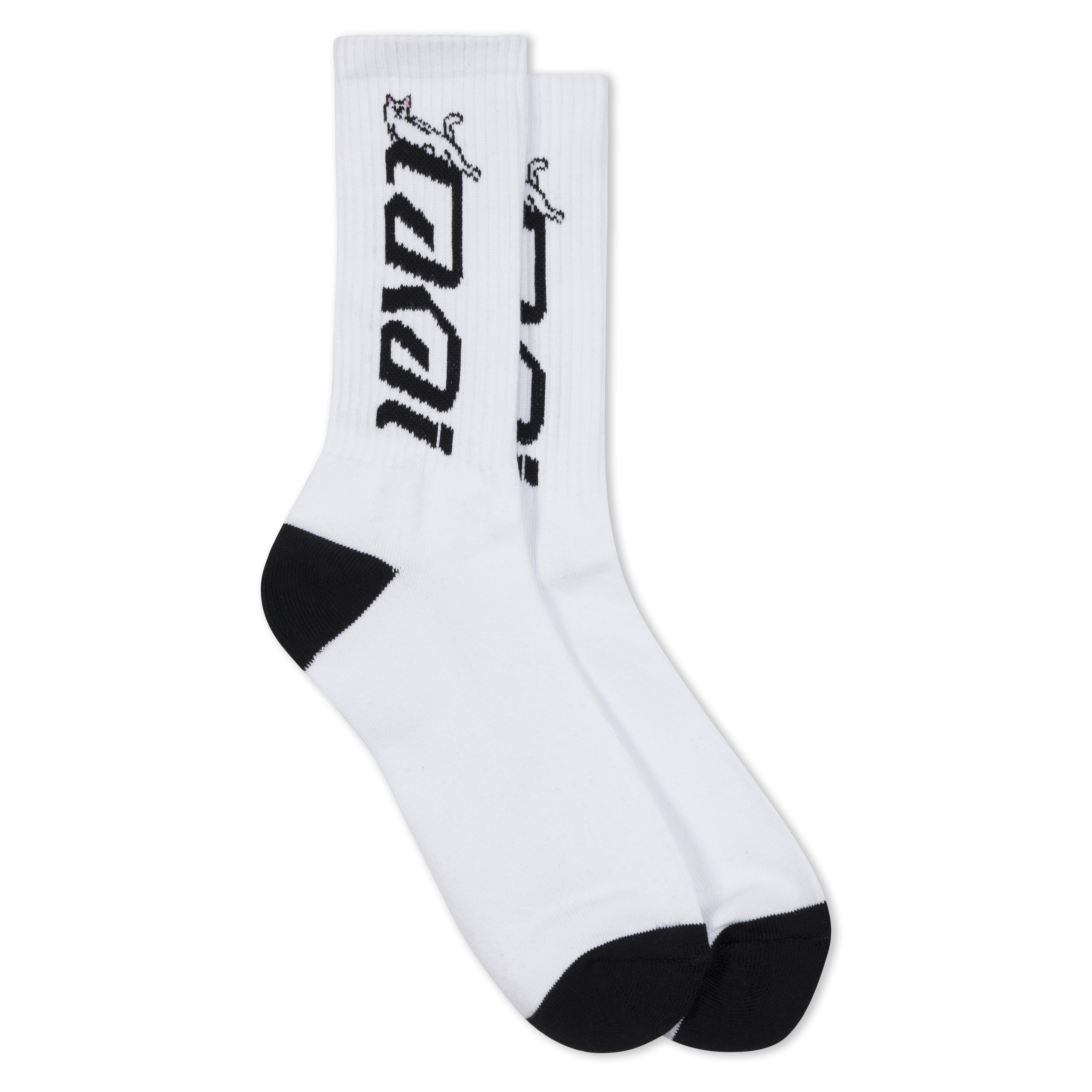 RIPNDIP Lakai + Ripndip Lord Nermal Socks 2 Pack (Black/White)
