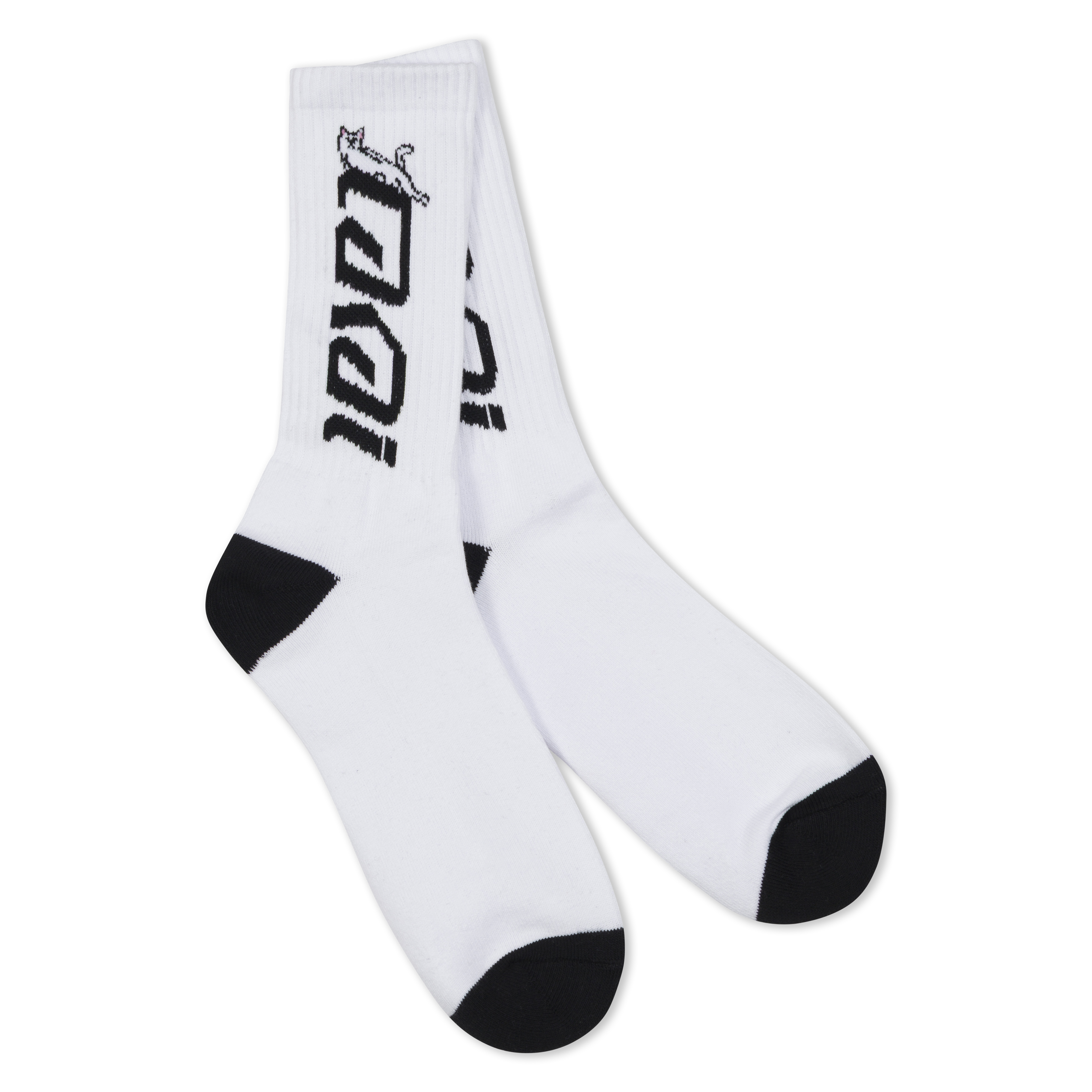 RIPNDIP Lakai + Ripndip Lord Nermal Socks 2 Pack (Black/White)
