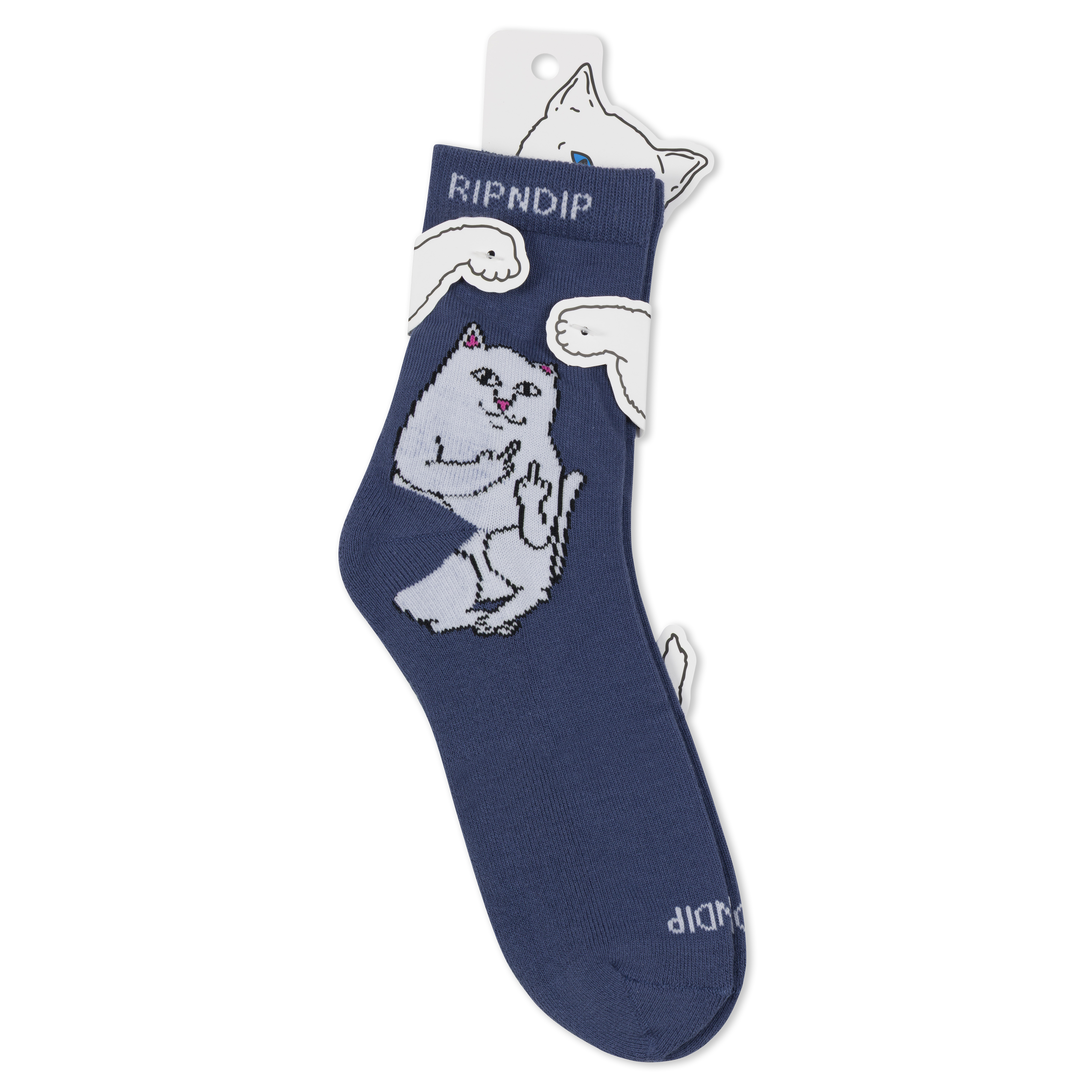 RIPNDIP Lord Nermal Mid Socks (Navy)