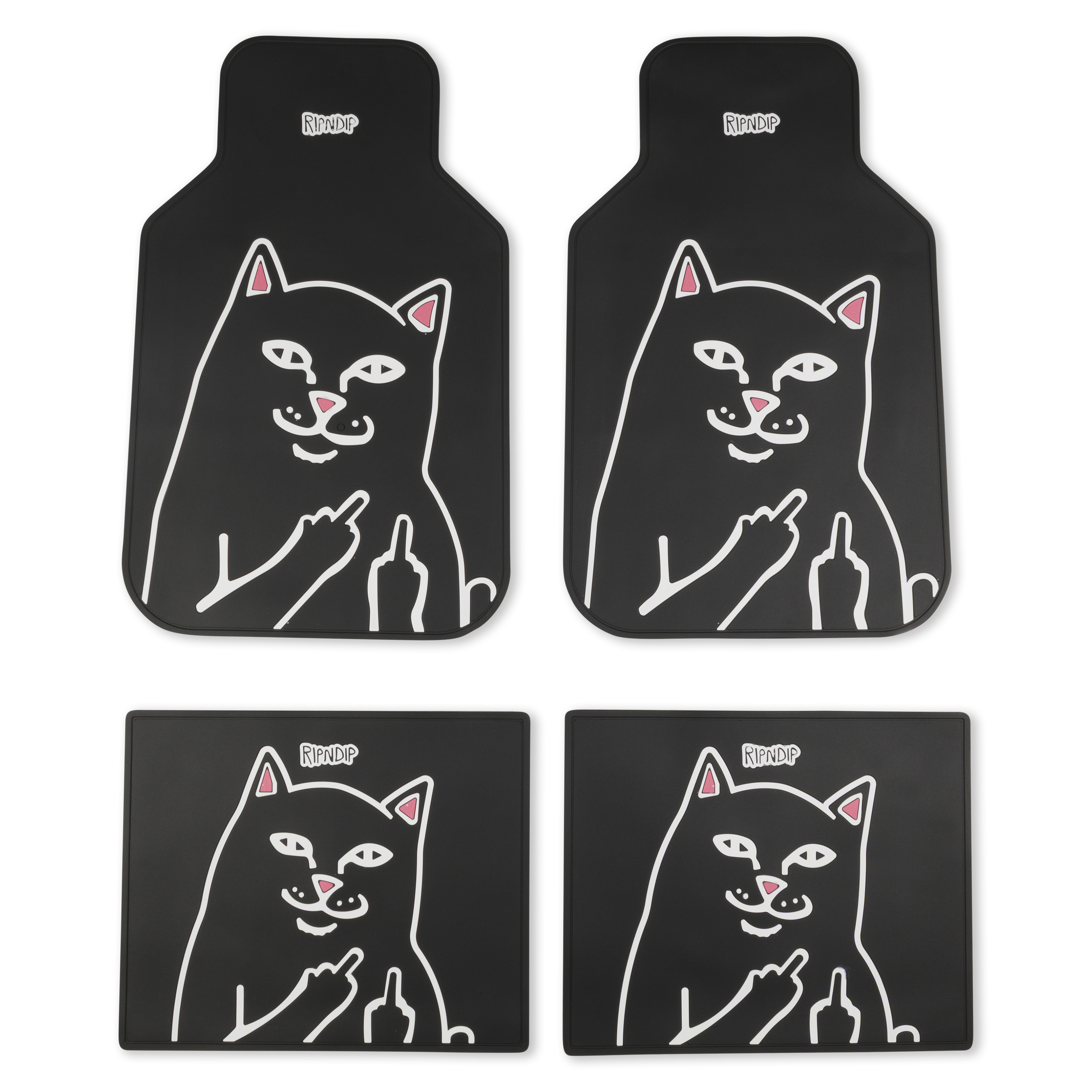 Lord Jermal Car Floor Mats (Black) – RIPNDIP Lord Jermal Car Floor Mats (Black) – RIPNDIP