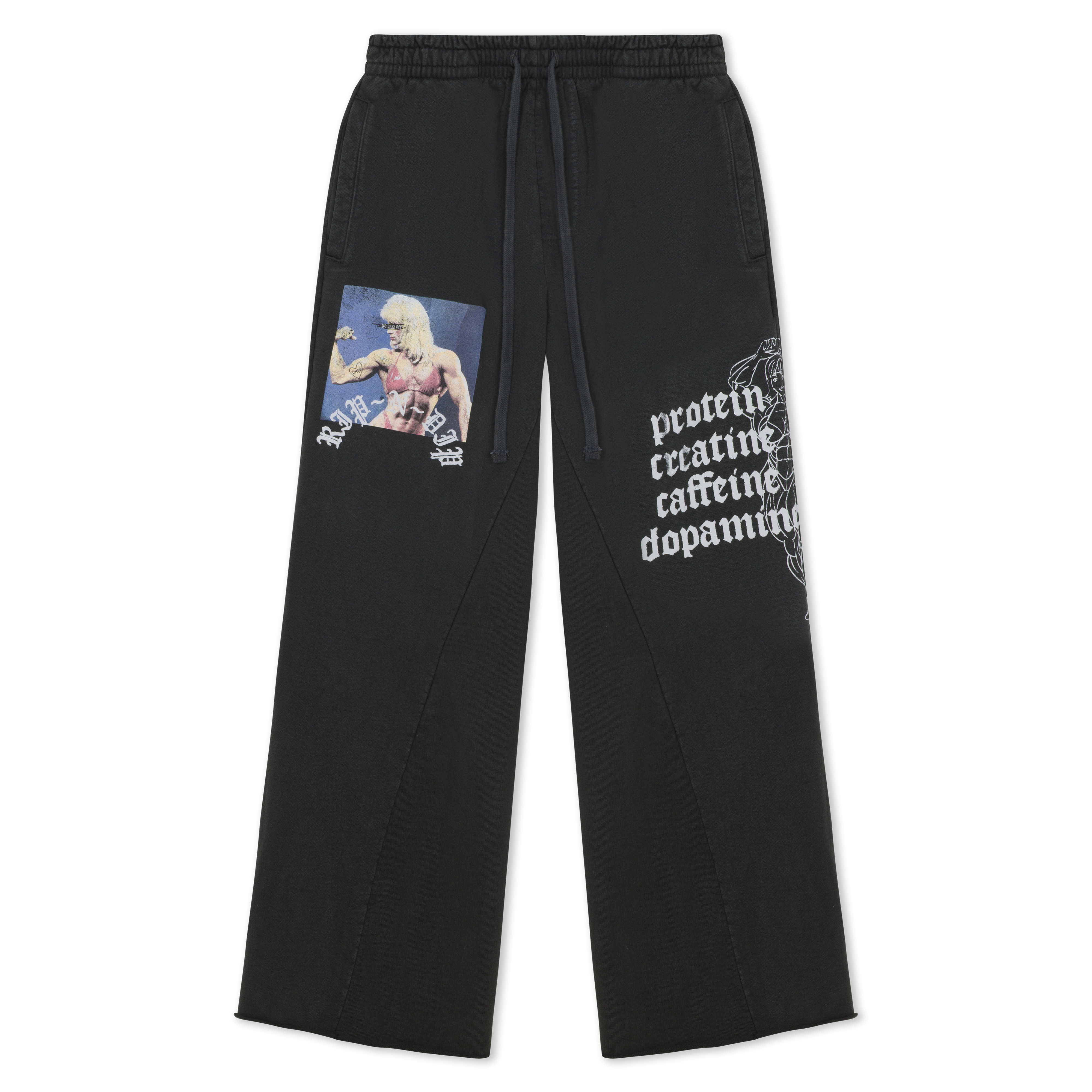 RIPNDIP Protein Straight Leg 500GSM Sweatpants (Gunmetal)
