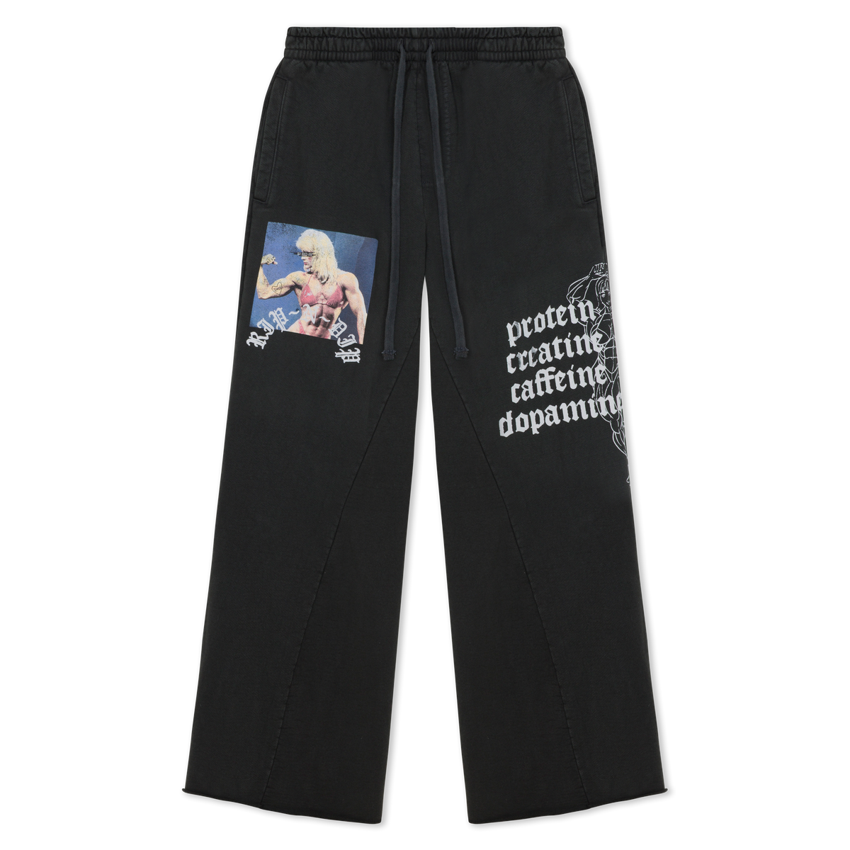 RIPNDIP Protein Straight Leg 500GSM Sweatpants (Gunmetal)