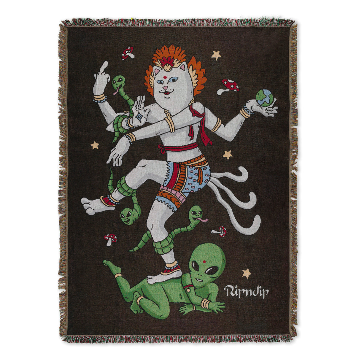 RIPNDIP Alien Whisperer Woven Blanket (Black)