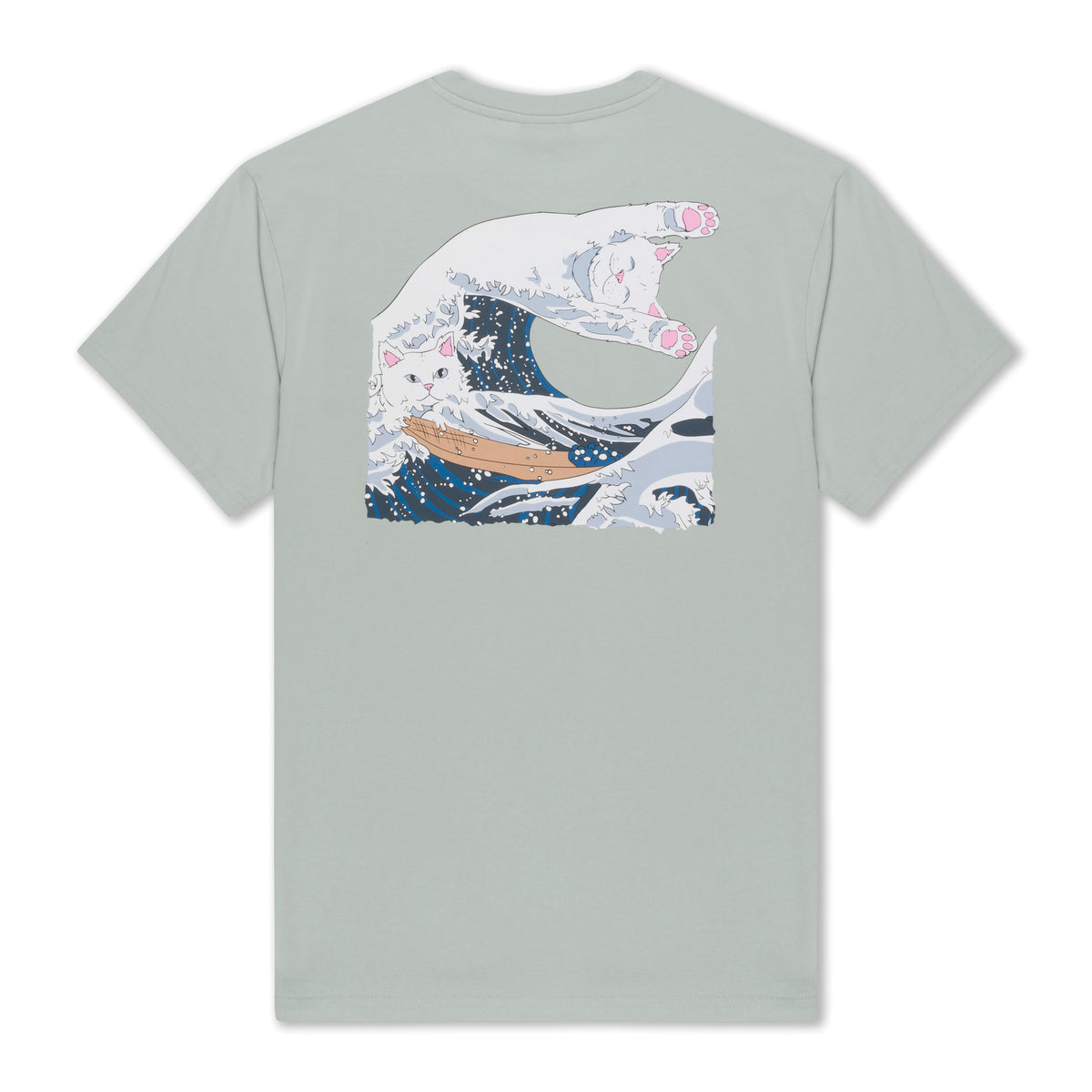 RIPNDIP Great Wave Tee (Sage Grey)