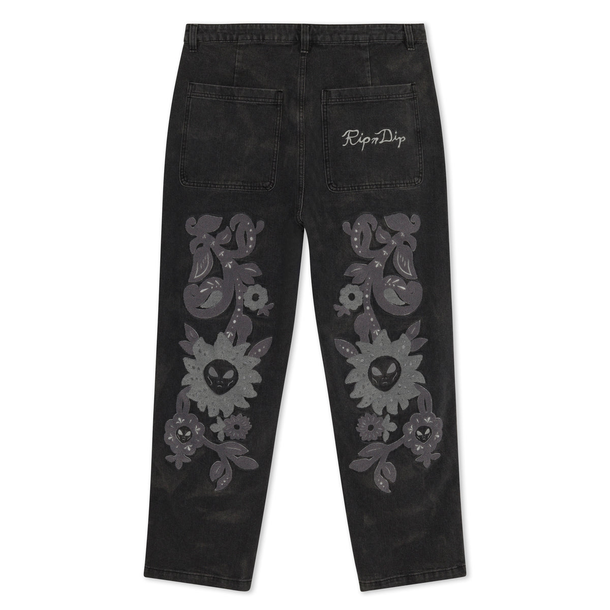 RIPNDIP Space Garden Pants (Black Vintage Wash)