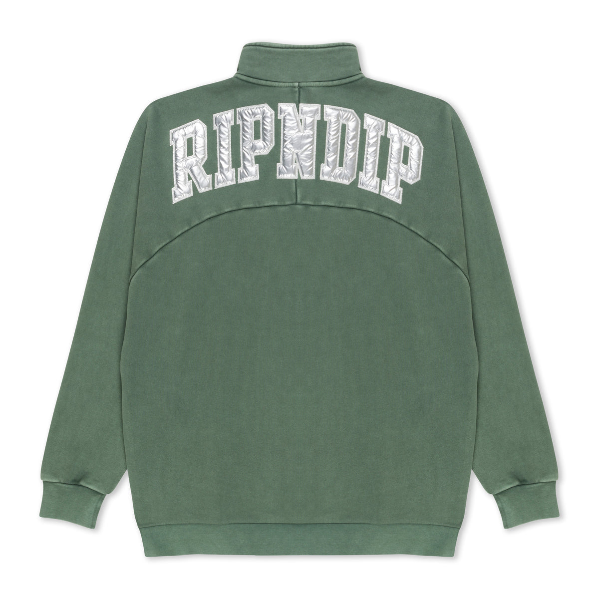 RIPNDIP Night Quarter Zip Sweatshirt (Dusty Pine)