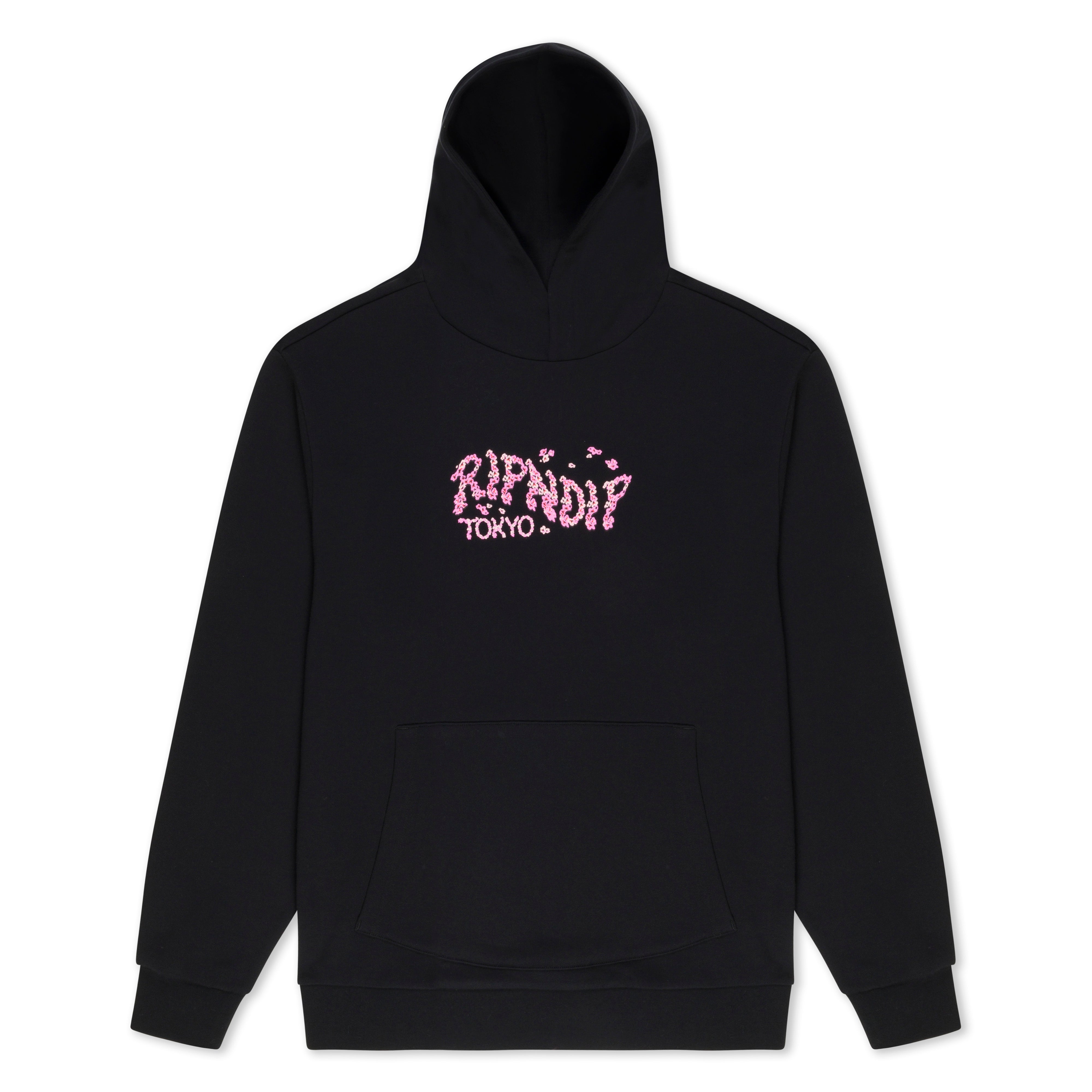 Cherry Blossom Hoodie (Black) – RIPNDIP