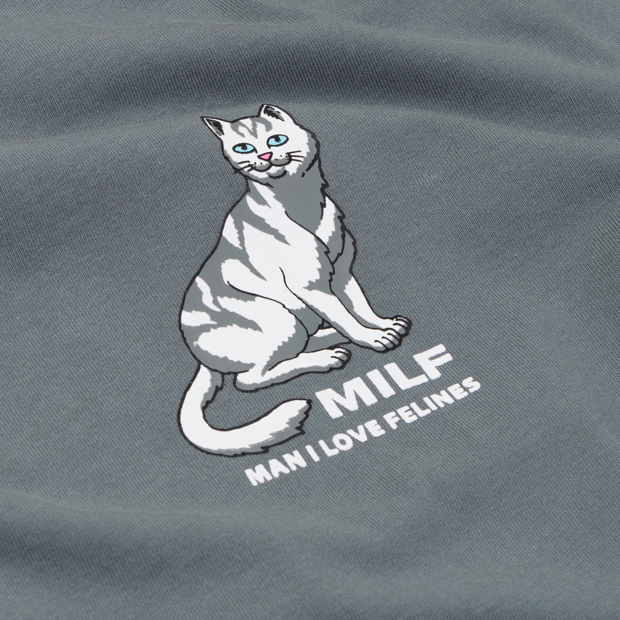 RIPNDIP Man I Love Felines Tee (Charcoal)